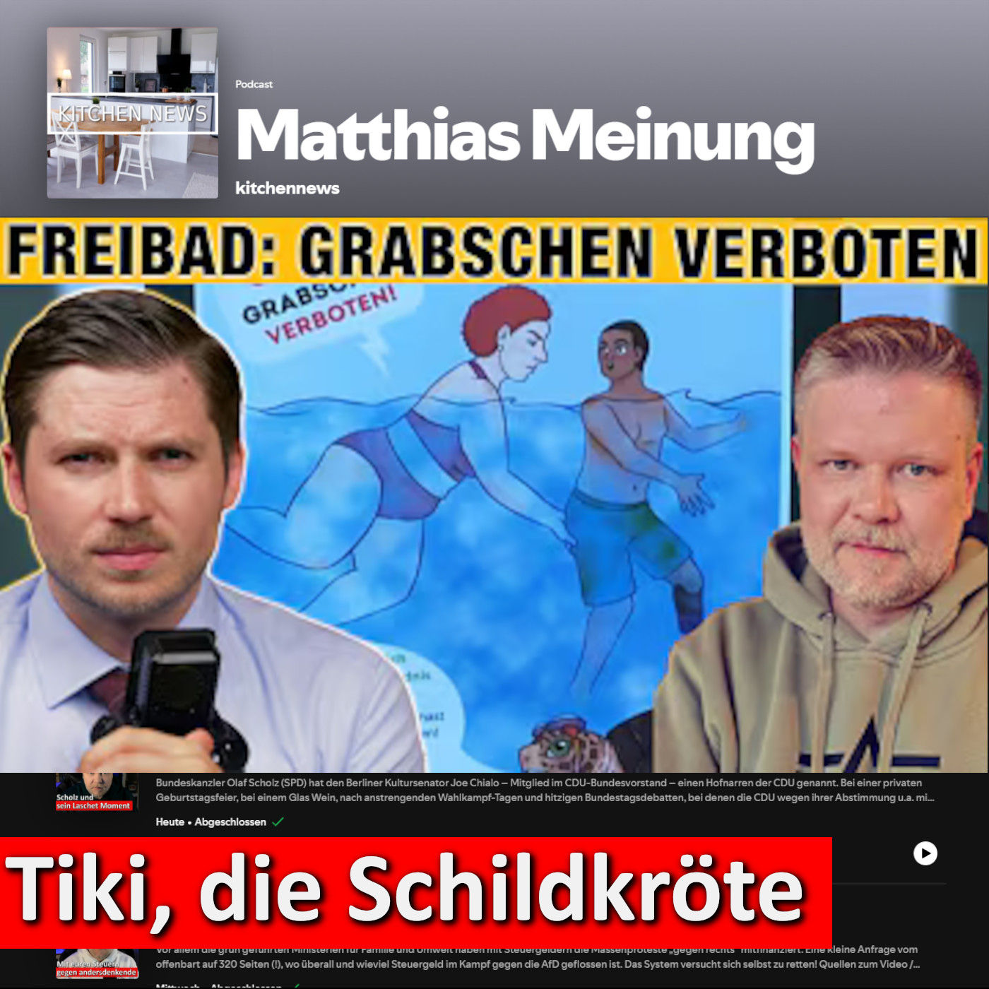 Sterneküche: Tiki: Grabschen verboten! Lächerliche Freibad-Kampagnen, Köln gegen Spielplätze, Klemm investigativ