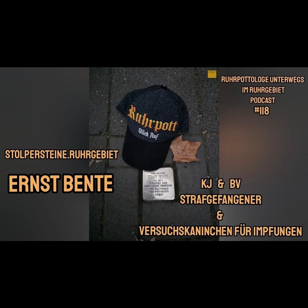 Stolperstein Ernst Bente - KJ, BV & Versuchskaninchen aus Bochum #118
