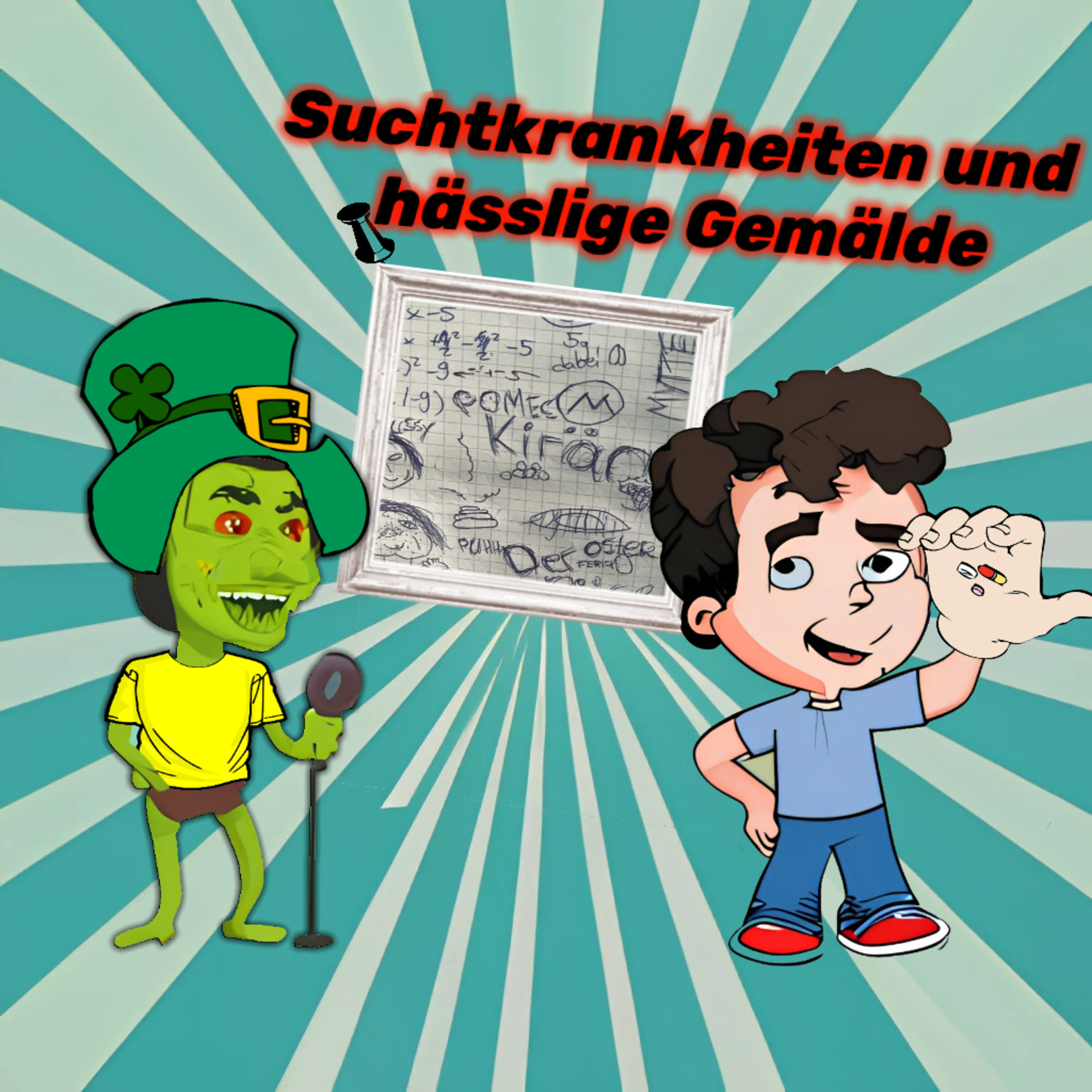 Suchtkrankheiten und hässlige Gemälde