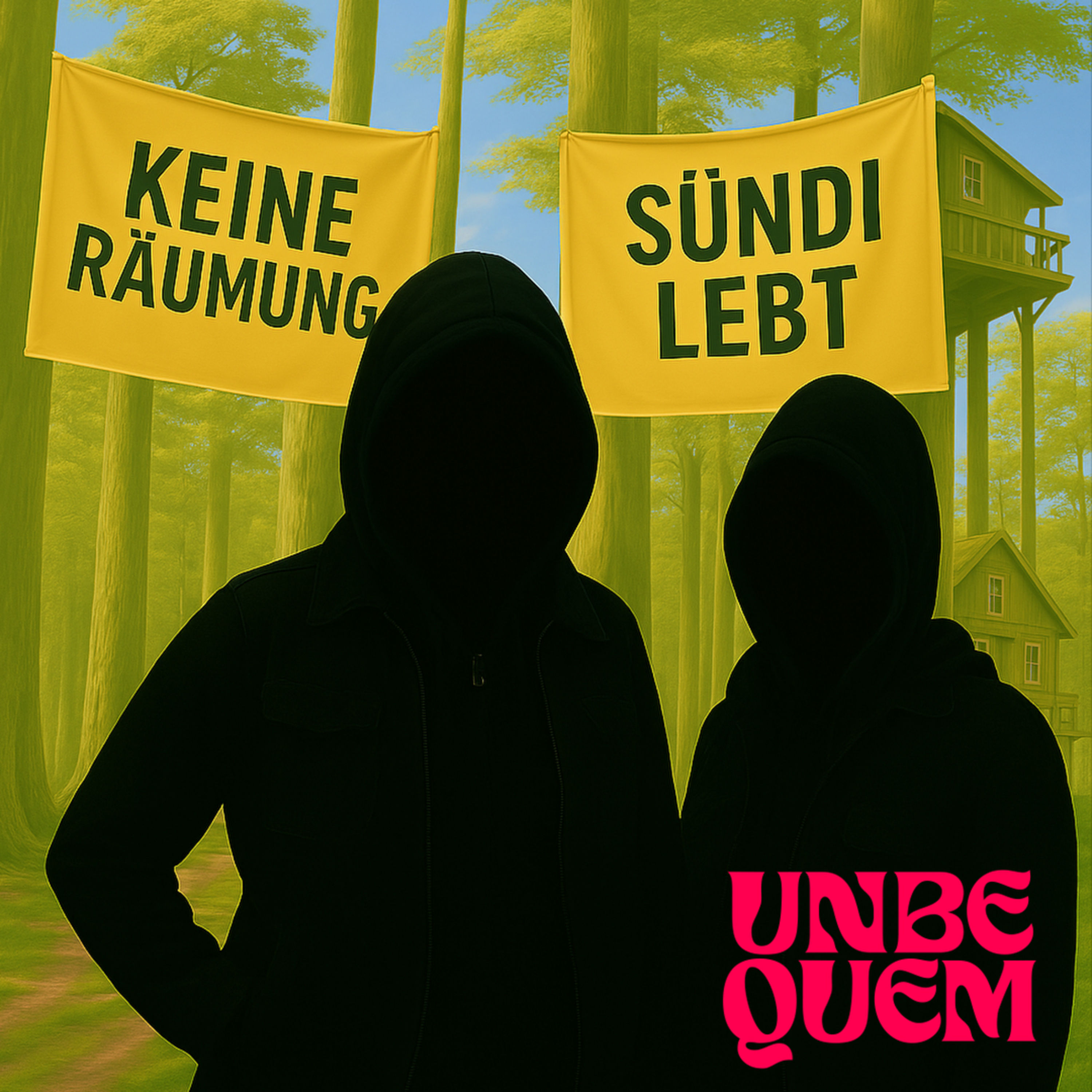 Sündenwald besetzt: Kai & Tortuga im Protest gegen RWE