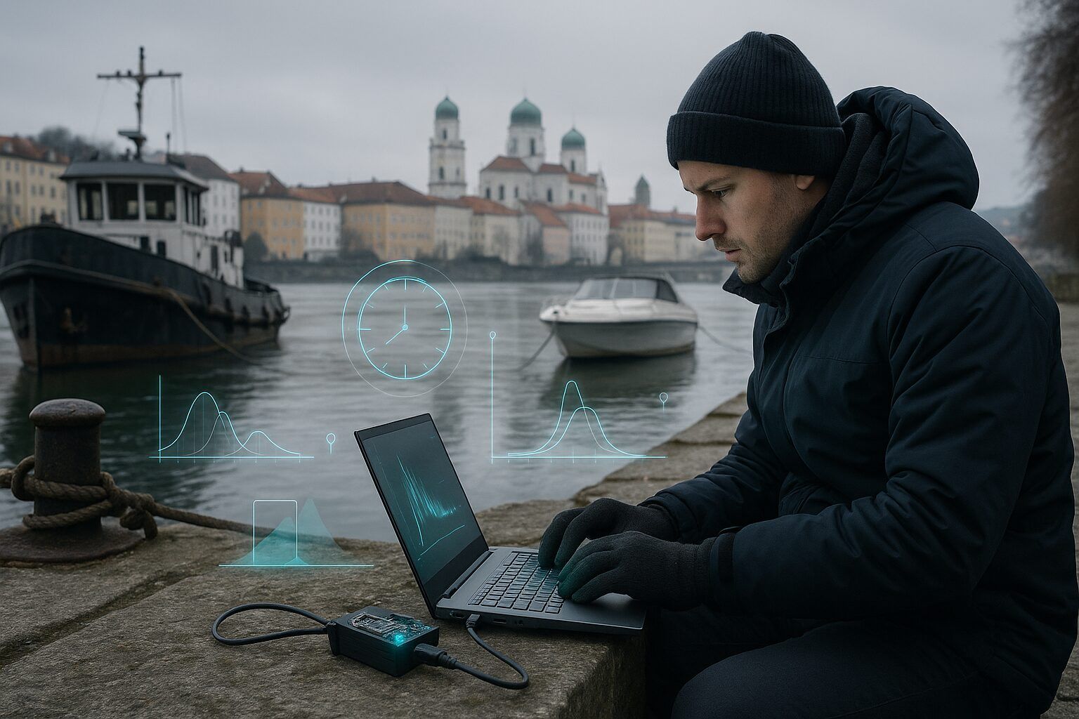 Tag 111 — 13:59: Bedeckt über Passau, und ich frage jeden Boot: „Bist du ein stabiler TSC oder nur ein Versprechen?“