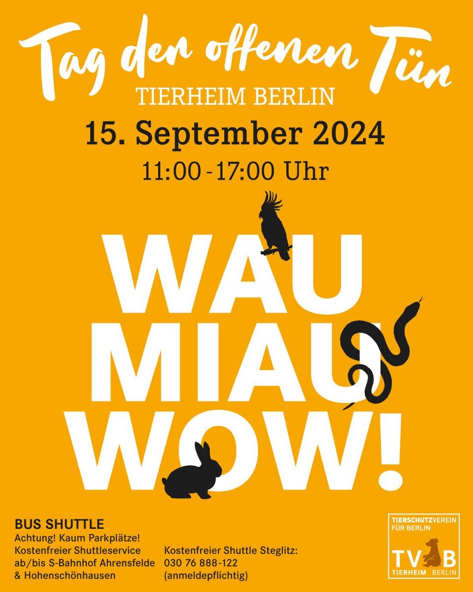 Tag der offenen Tür Tierheim Berlin