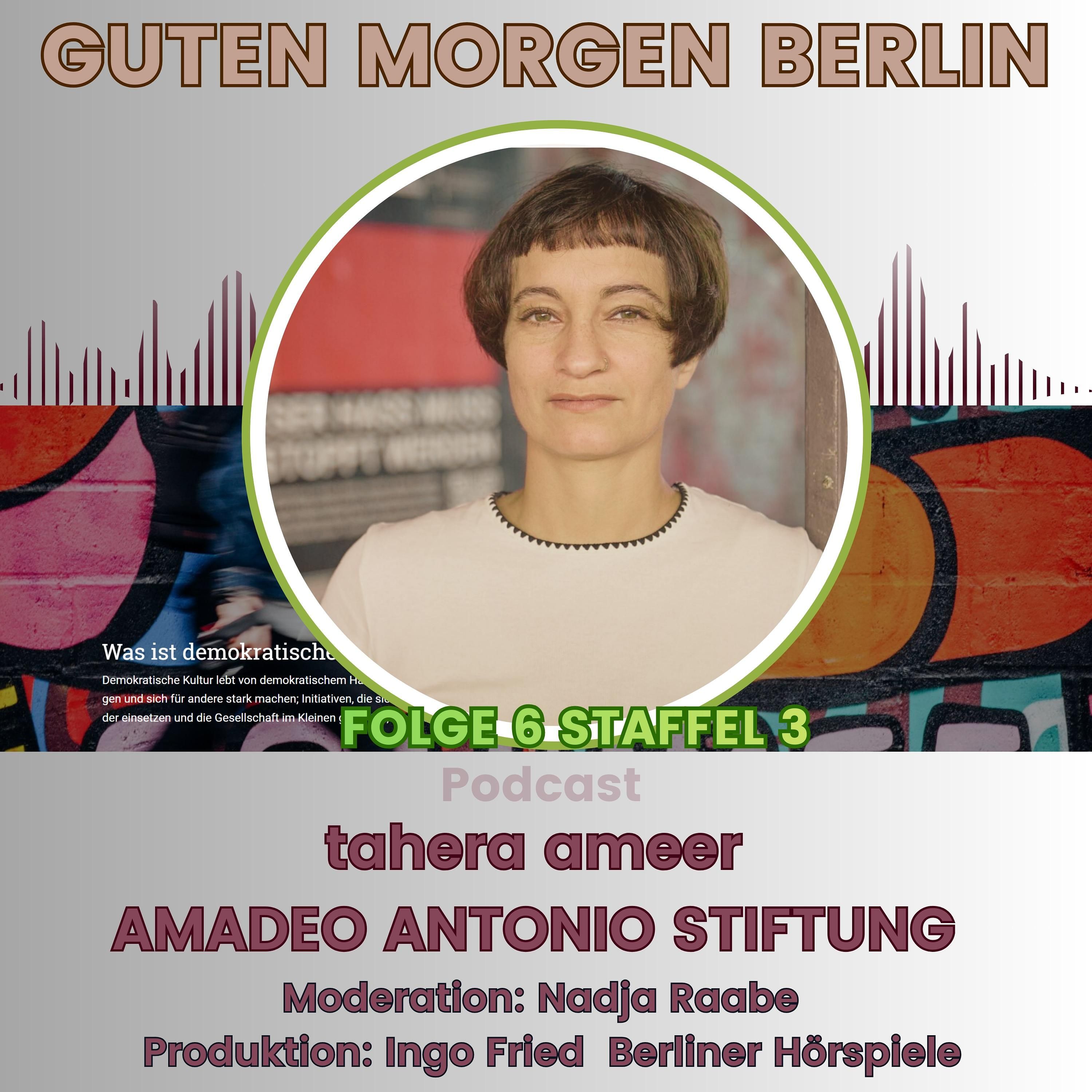 Tahera Ameer bei Guten Morgen Berlin - Der Podcast.