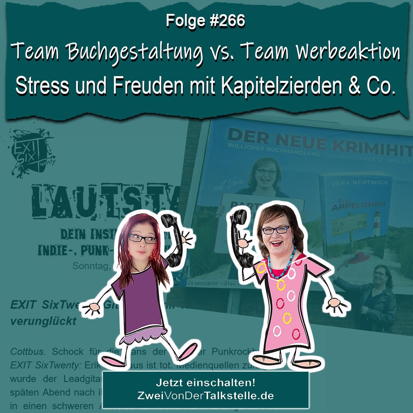 Team Buchgestaltung vs. Team Werbeaktion: Stress und Freuden mit Kapitelzierden & Co.