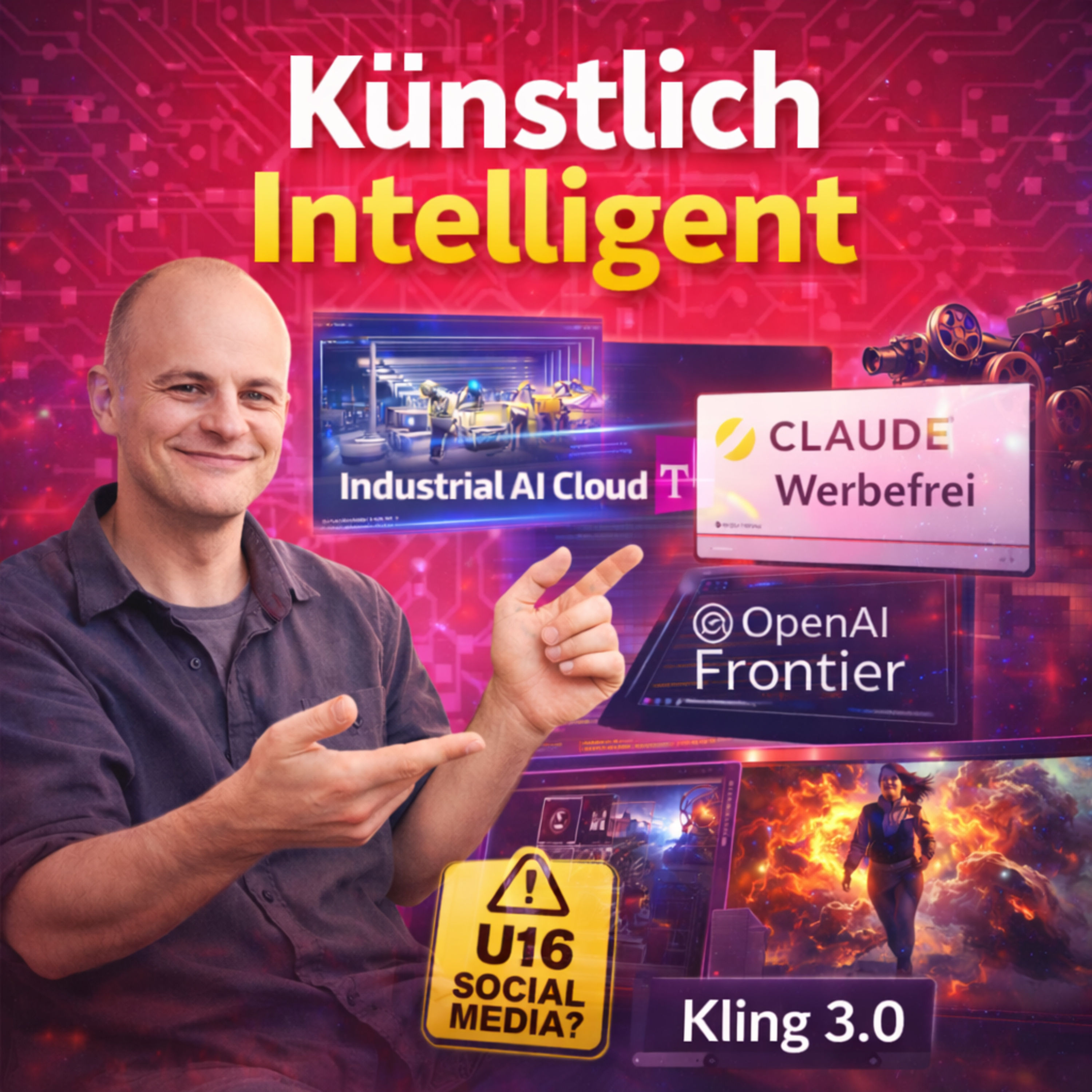 Telekom KI-Fabrik in München 🚀 | OpenAI präsentiert GPT-5.3-Codex | Claude Opus 4.6 |&nbsp;Amazon nutzt KI für Videos & Filme |&nbsp;Kling 3.0 |&nbsp;OpenClaw Opendoor |&nbsp;Rentahuman |&nbsp;KI Agenten heiraten