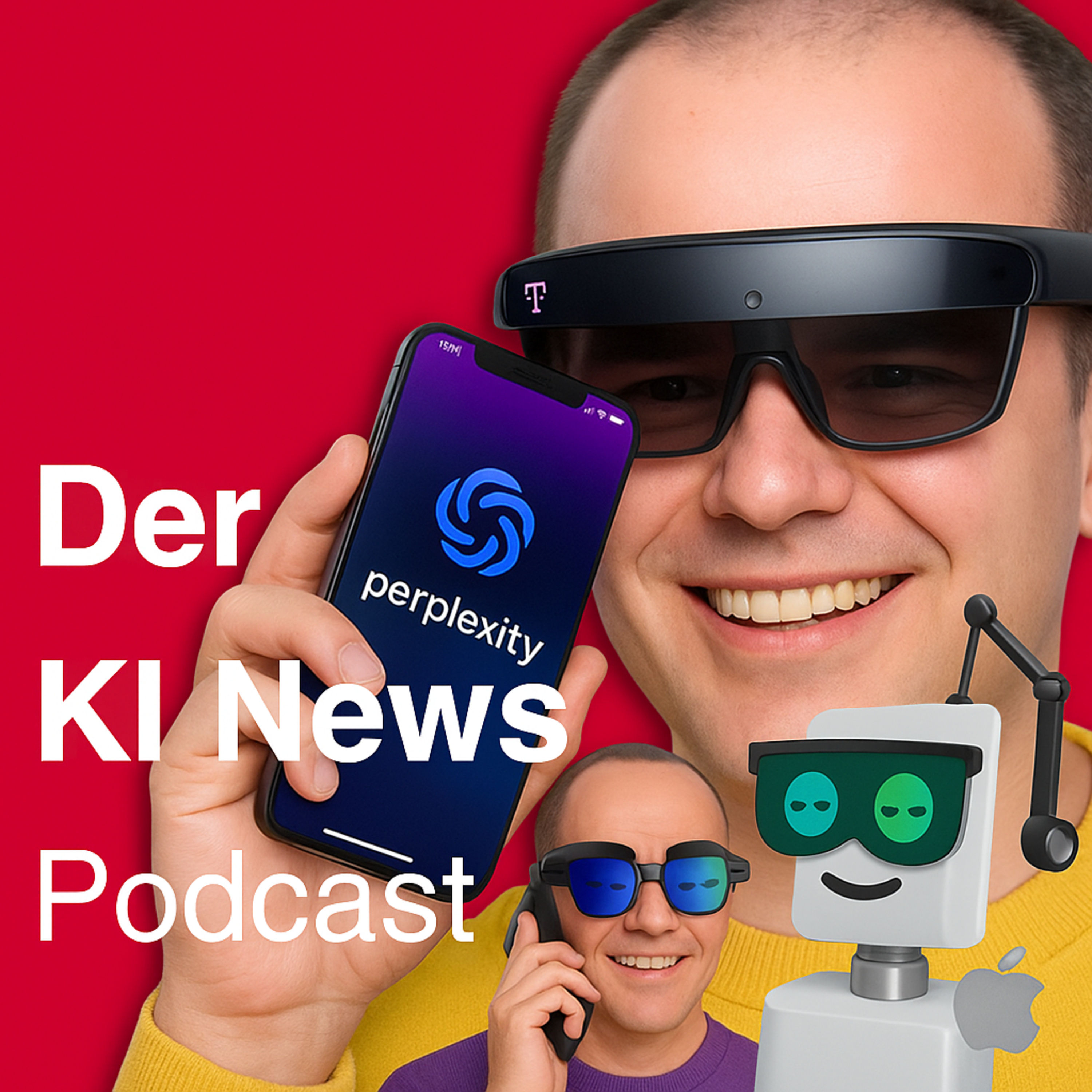 Telekom & Perplexity KI Phone 📱 | GPT-5 Modellwahl | Gemini & Claude mit Gedächtnis | Apple Tischroboter & Roboterarm | HTC VIVE KI-Brille | Cem Özdemir & Leopoldina für Social Media Verbot für Kids