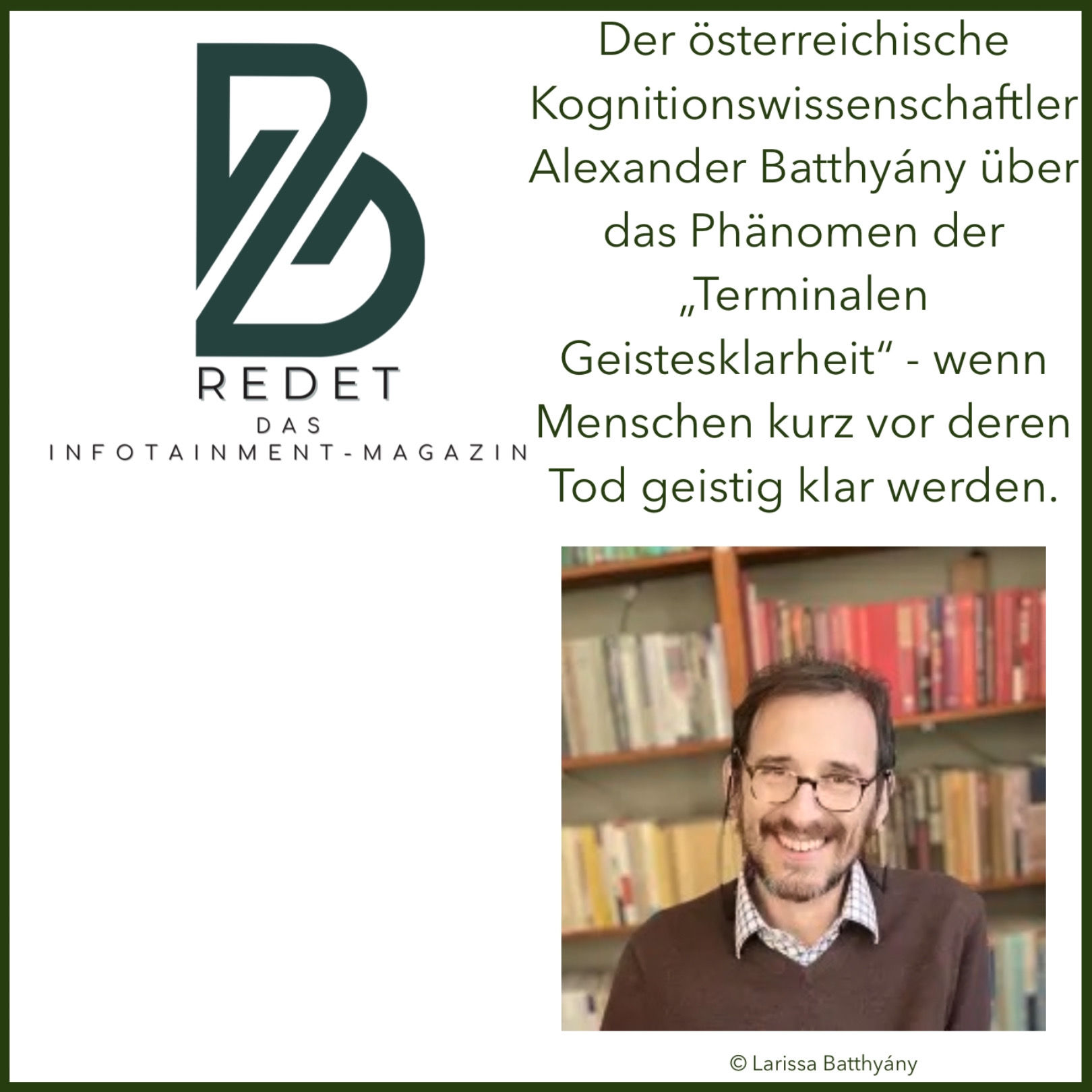 Terminale Geistesklarheit - Wenn todkranke Menschen plötzlich wieder kommunikativ werden.