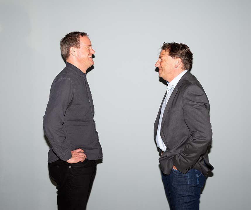 Thomas Wüstefeld (HSV) und Oke Göttlich (FC St. Pauli) über die Zukunft des Profisports