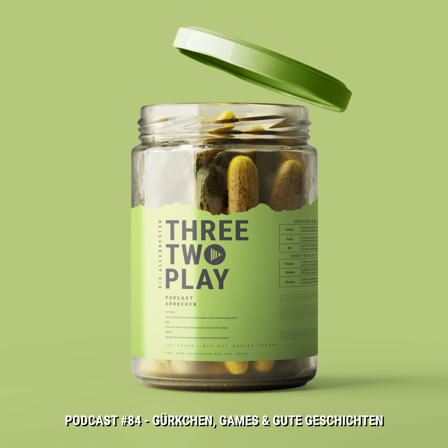 ThreeTwoPlay Podcast #84 - Gürkchen, Games & Gute Geschichten