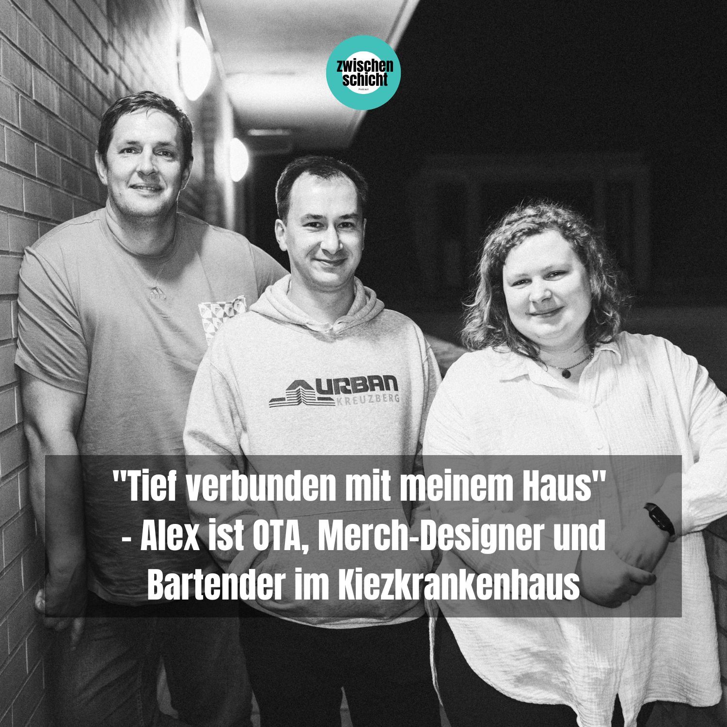"Tief verbunden mit meinem Haus" - Alex ist OTA, Merch-Designer und Bartender im Kiezkrankenhaus