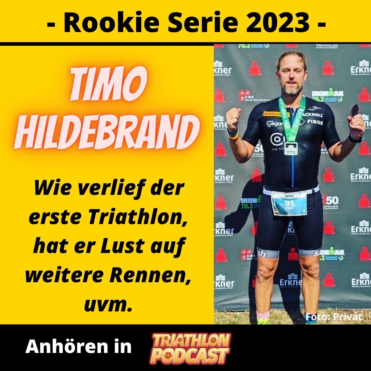 Timo Hildebrand - Der ausführliche Rennbericht zu seinem Mitteldistanzstart beim Ironman 70.3 Erkner 2023 - Rookie Serie
