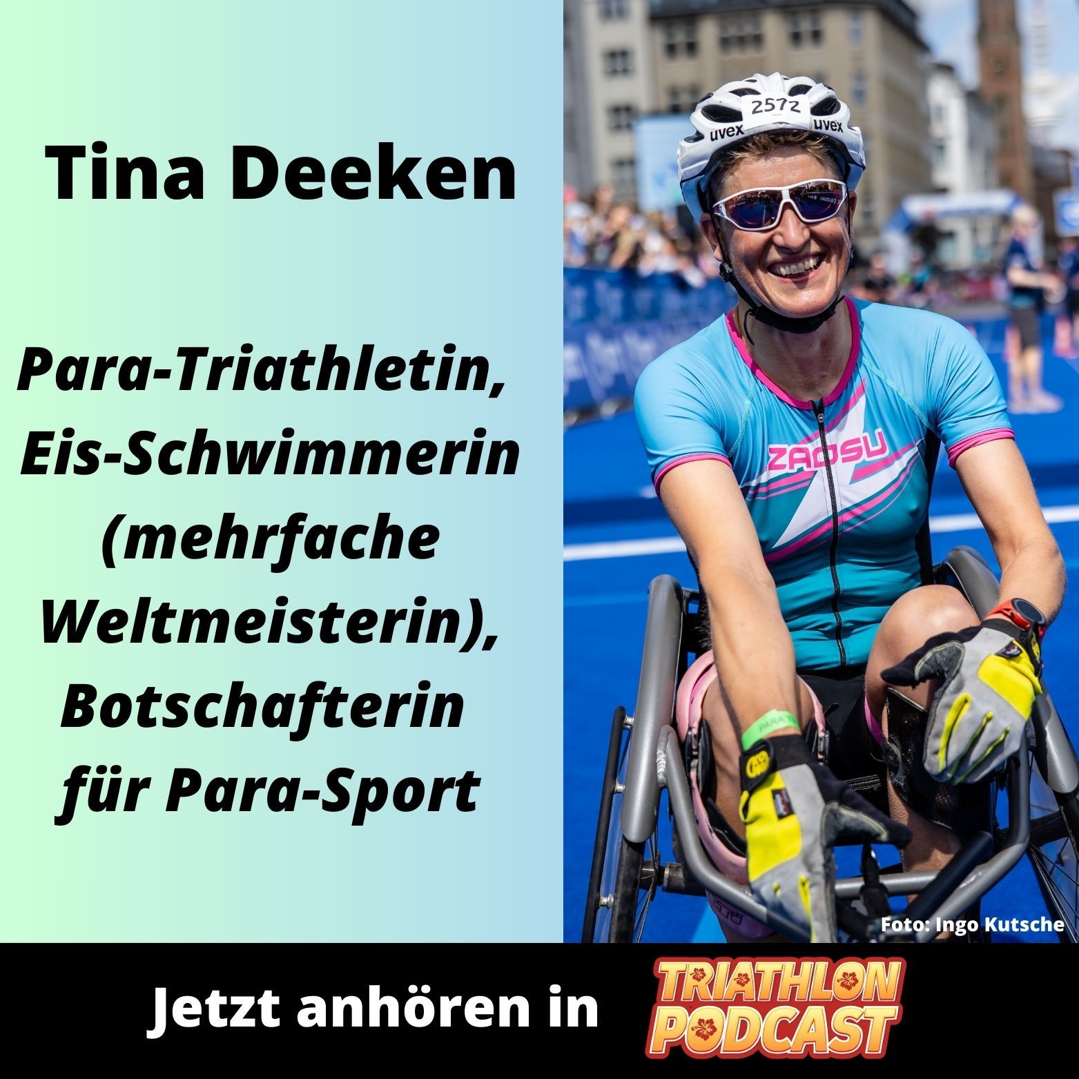 Tina Deeken - Para-Triathletin, Eisschwimmerin, Botschafterin fuer Para Sport und Inklusion