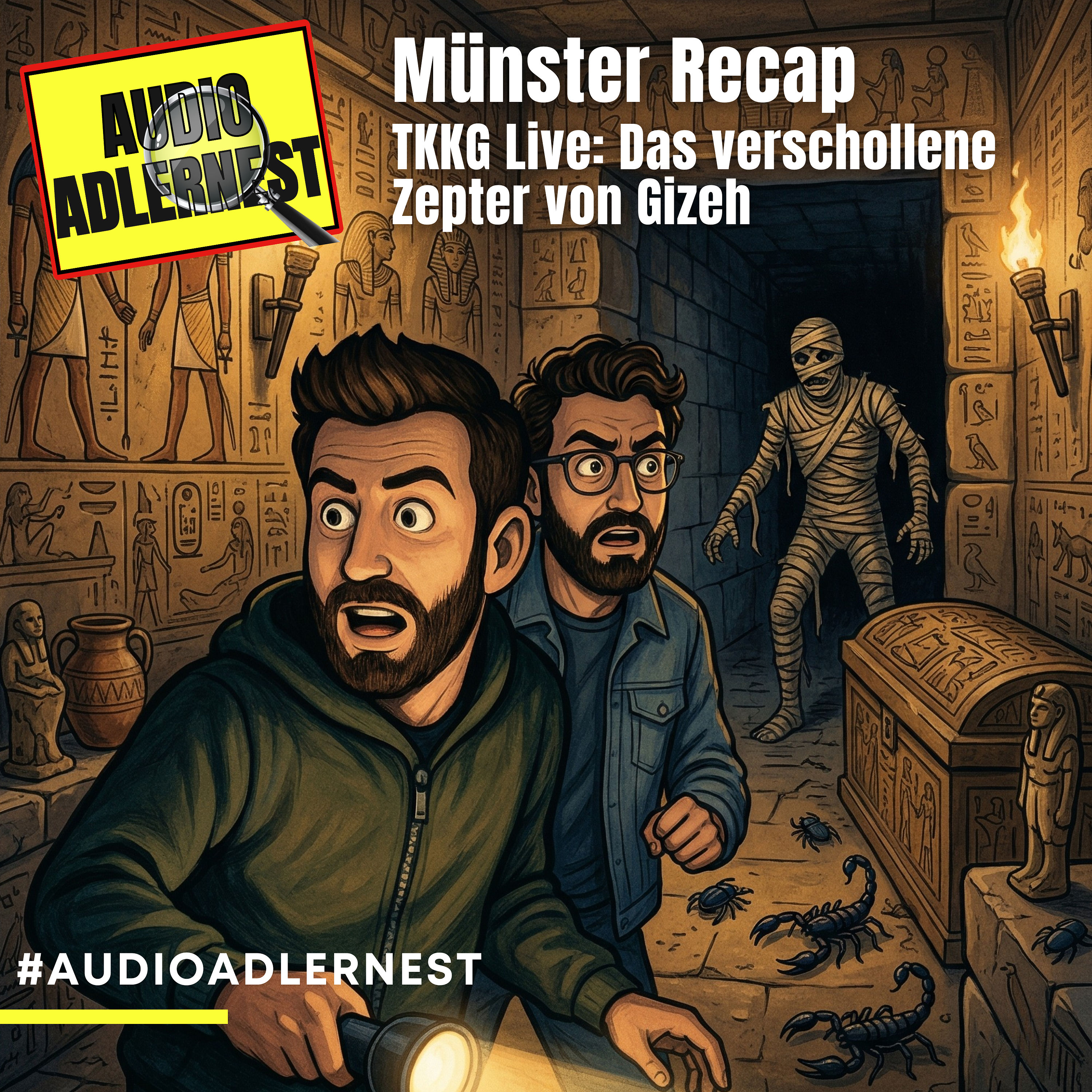TKKG Live - Das verschollene Zepter von Gizeh - Münster Recap - Audio Adlernest (#124)
