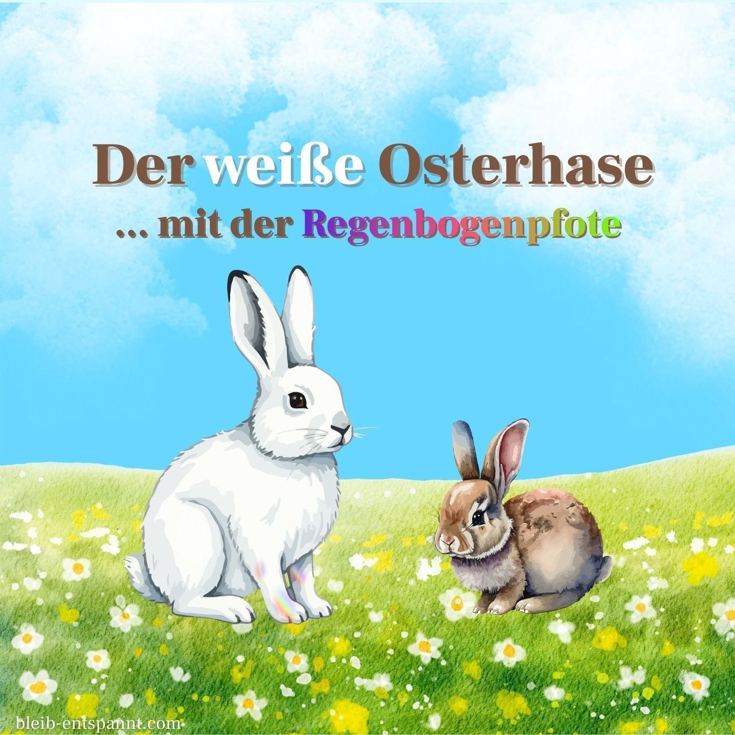 Traumreise für Kinder - Der weiße Osterhase mit der Regenbogenpfote - Ostern Geschichte