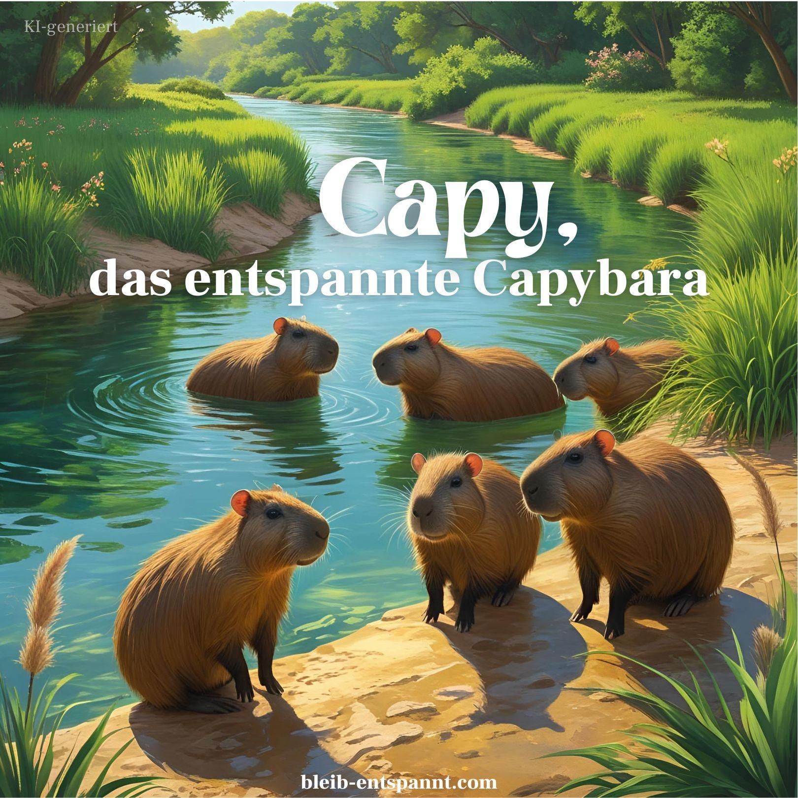 Traumreise für Kinder zum Einschlafen - Capy, das entspannte Capybara - inkl. Lebensraum & anderer Fakten