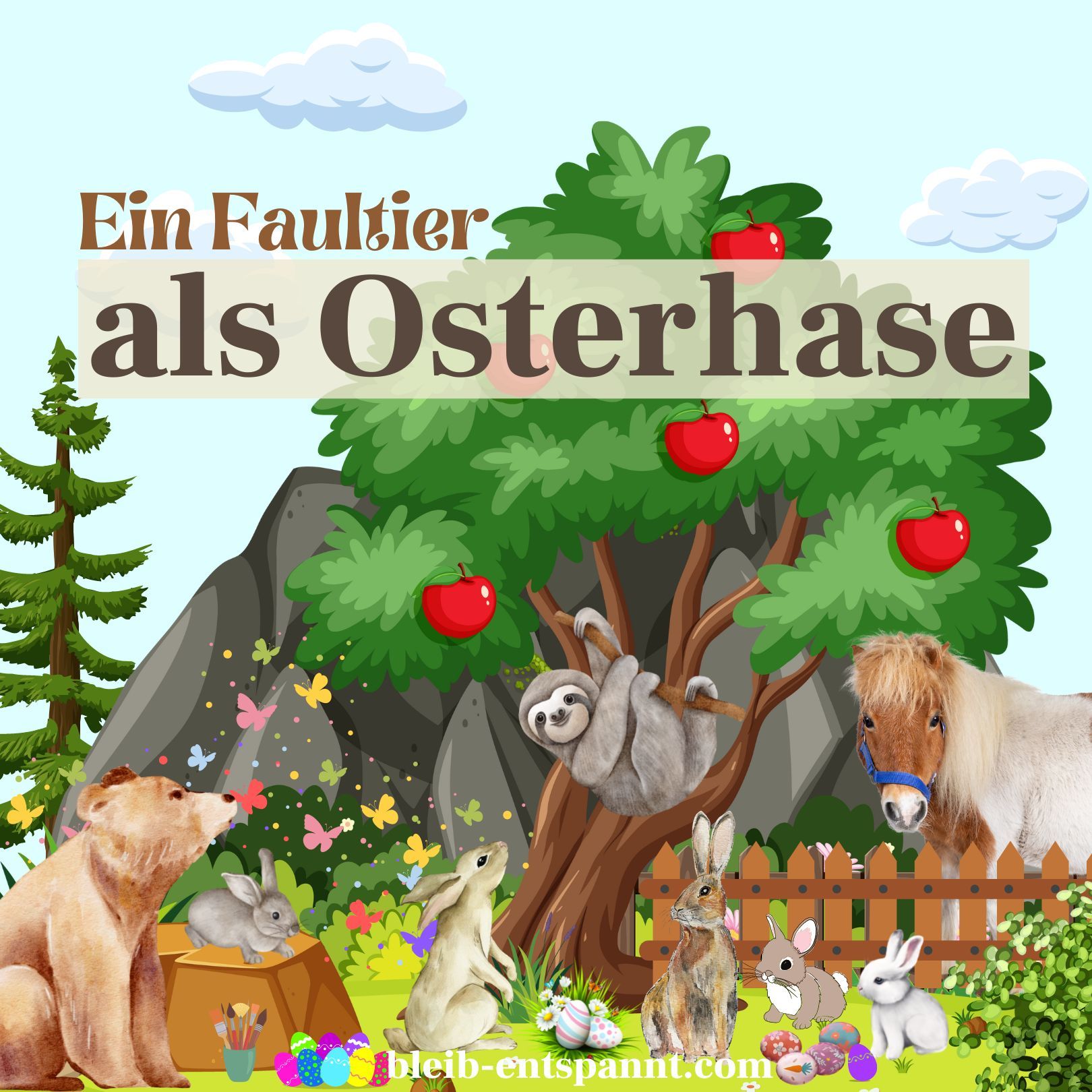 Traumreise für Kinder zum Einschlafen - Ein Faultier als Osterhase - Geschichte zu Ostern