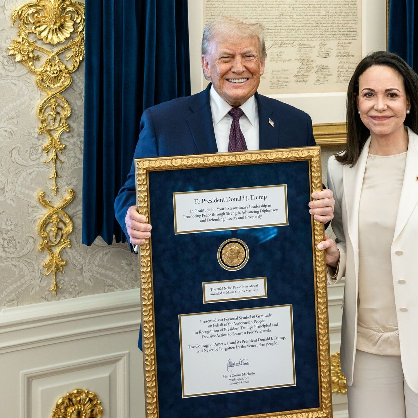 Trump hat endlich den Friedensnobelpreis