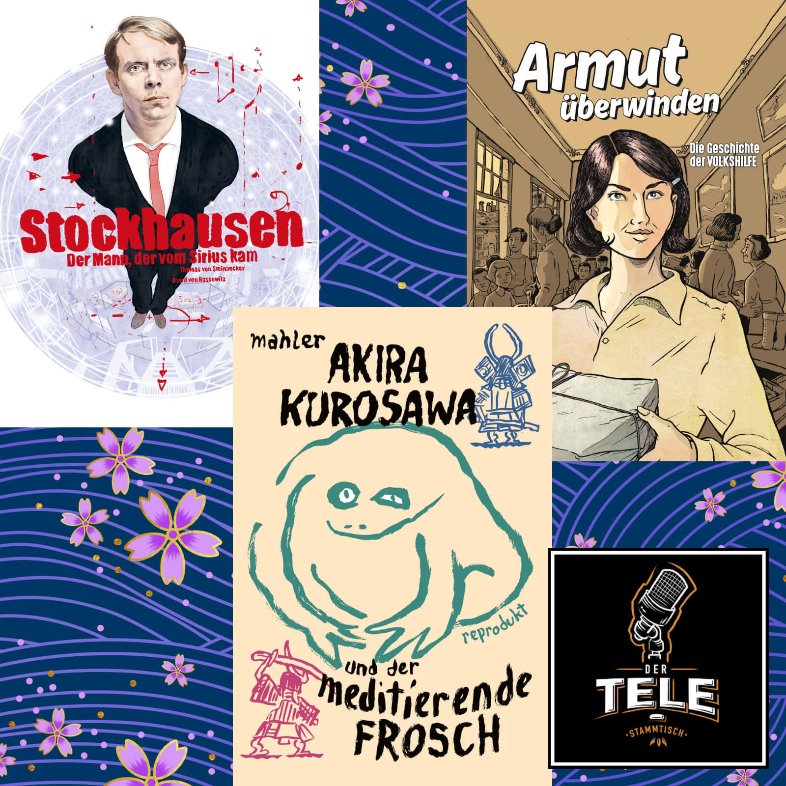 TST086 - Interviews mit Thomas von Steinaecker & David von Bassewitz (Stockhausen), Nicolas Mahler (Akira Kurosawa und der meditierende Frosch), Harald Havas & Bettina Egger (Armut überwinden: Die Geschichte der Volkshilfe)