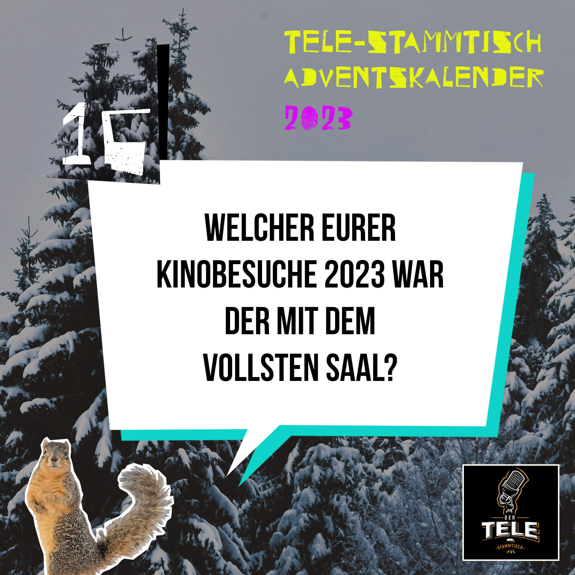 Türchen 16 - Welcher eurer Kinobesuche 2023 war der mit dem vollsten Saal?