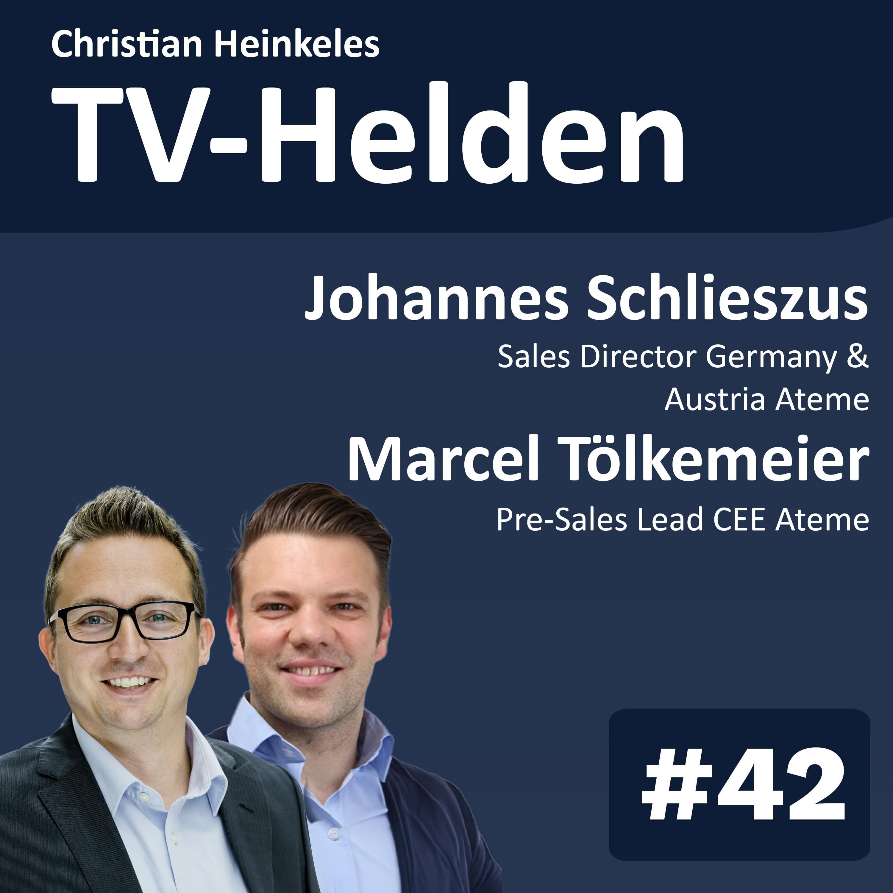 TV-Helden KMPKT #42 mit Johannes Schlieszus und Marcel Tölkemeier (ATEME) über green Streaming, Compression und Encoding