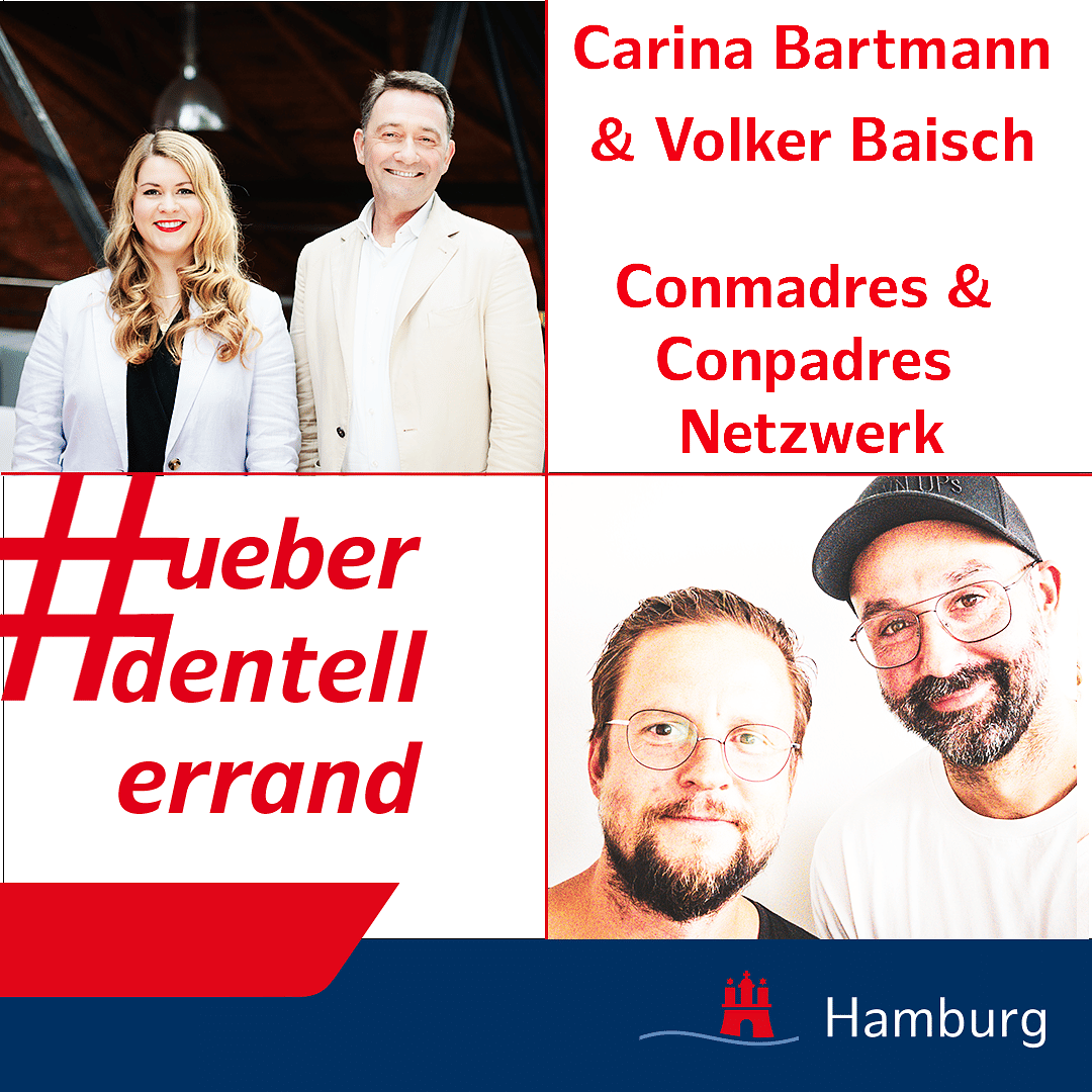 #ueberdentellerrand - Der Podcast. #58 mit Carina Bartmann und Volker Baisch vom Mütter- und Väter-Netzwerk "Conmadres" bzw. "Conpadres"