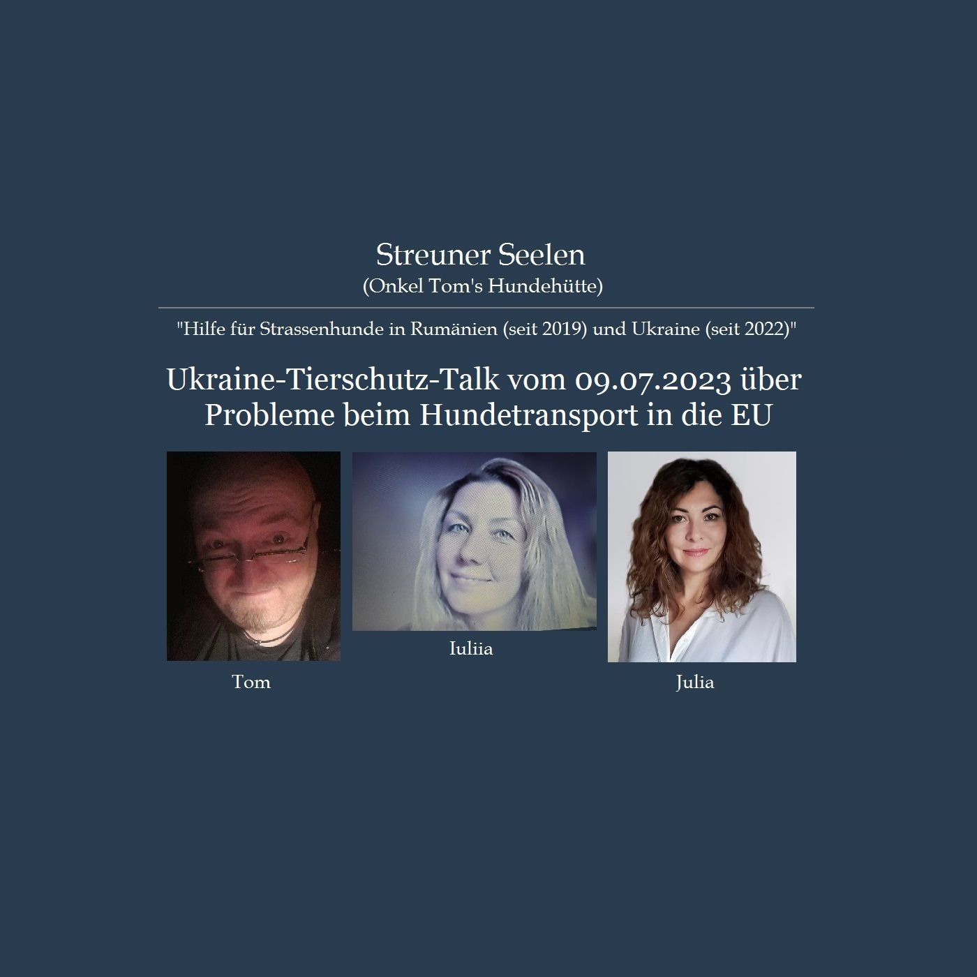 Ukraine-Tierschutz-Talk vom 09.07.2023