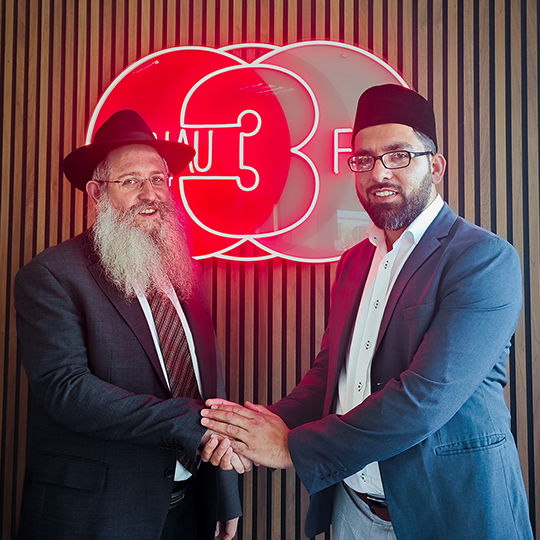 Ulmer Rabbi Sheur Trebnik und Iman Luqman Ahmad Shahid