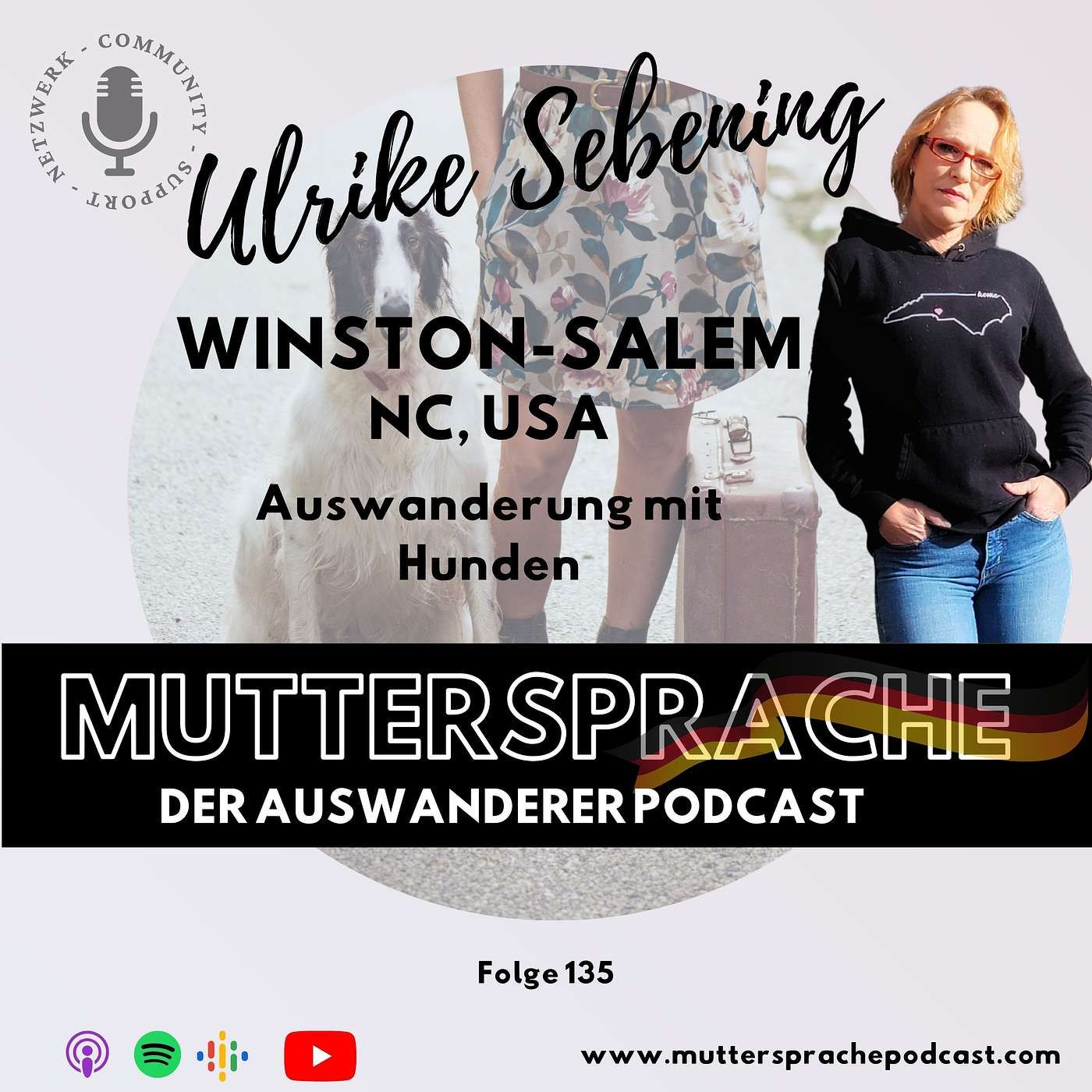 ULRIKE SEBERIN: Mit Hunden auswandern - Winston-Salem, NC, USA