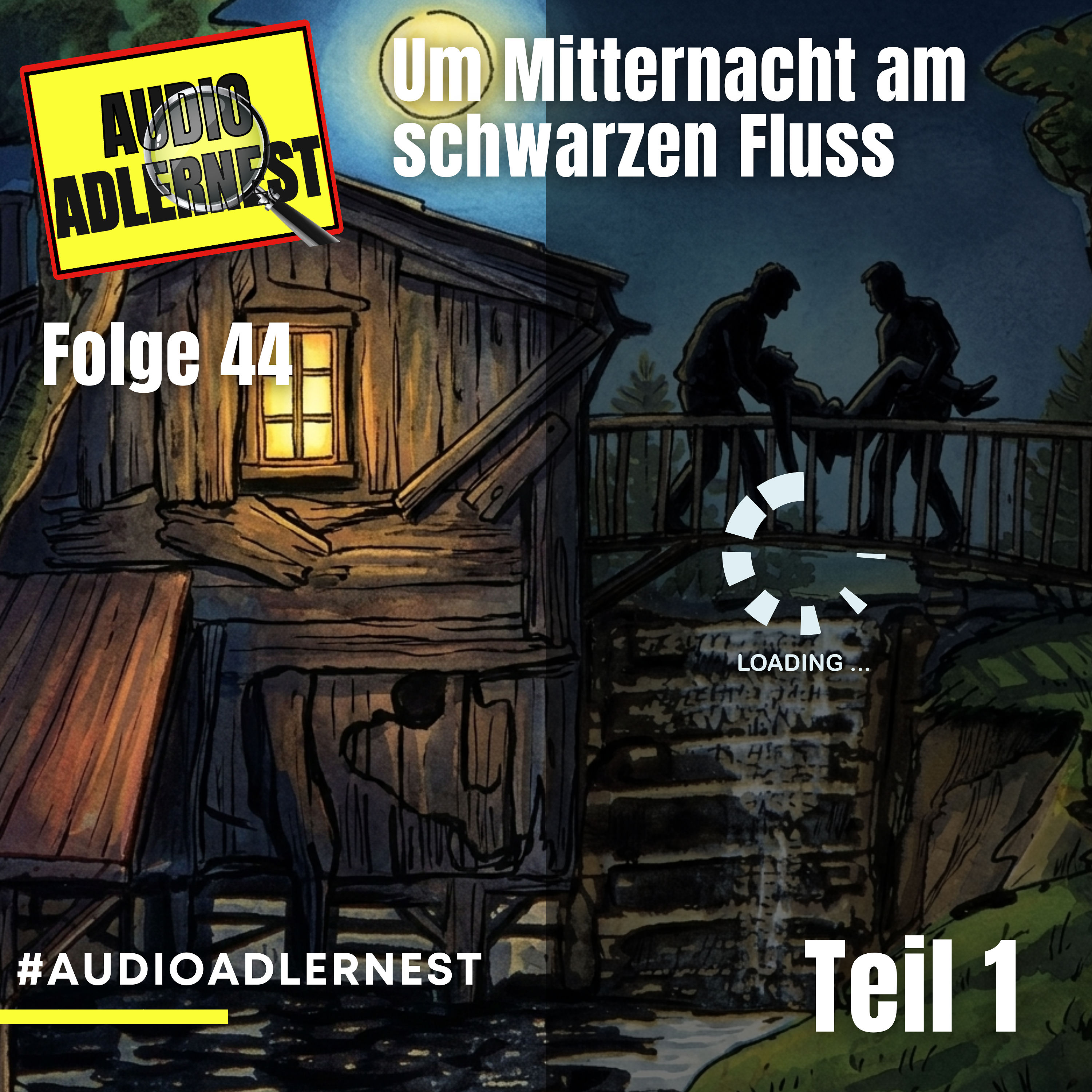 Um Mitternacht am schwarzen Fluss - Seite 1 - TKKG Folge 44 - Audio Adlernest (#120)