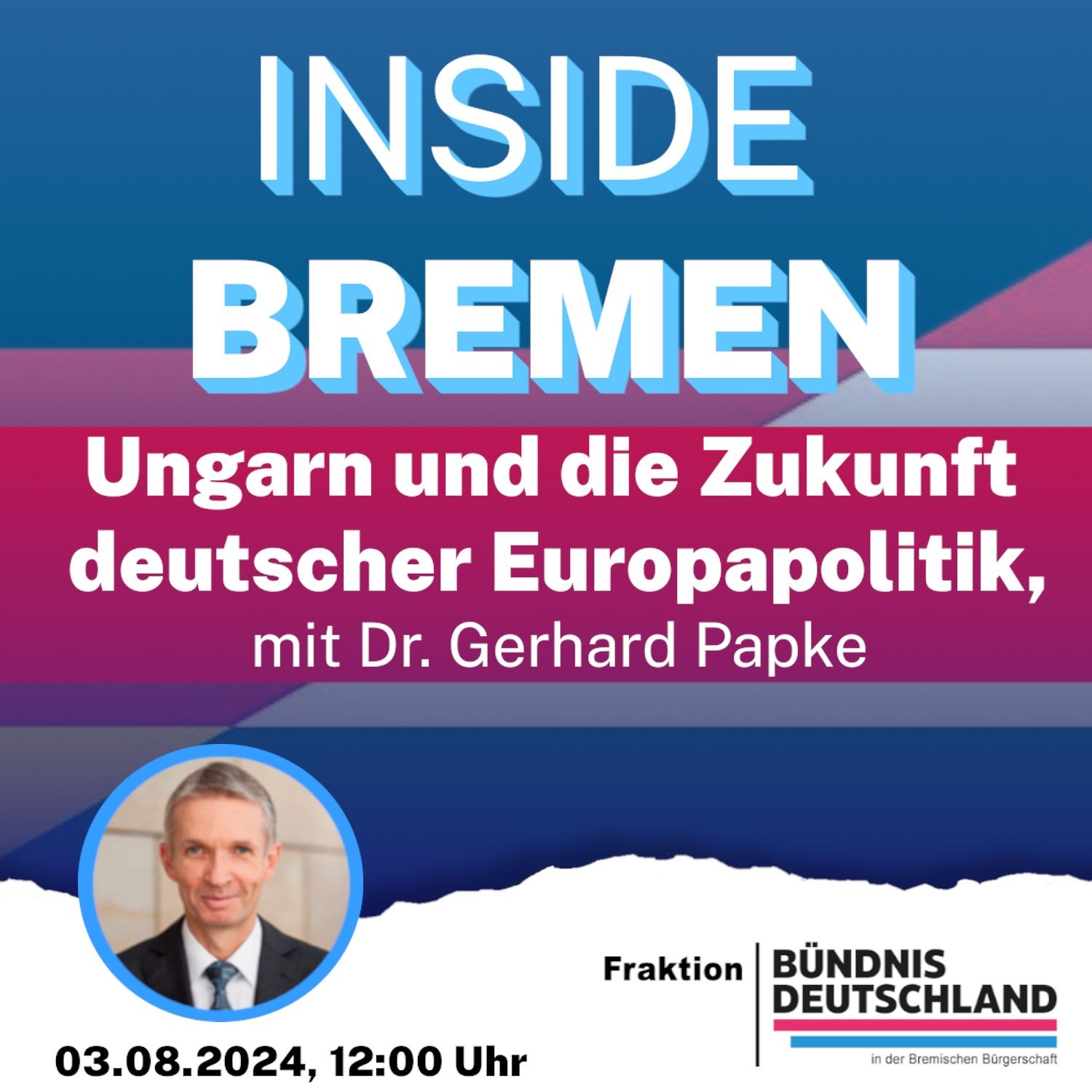 "Ungarn und die Zukunft deutscher Europapolitik" mit Dr. Gerhard Papke