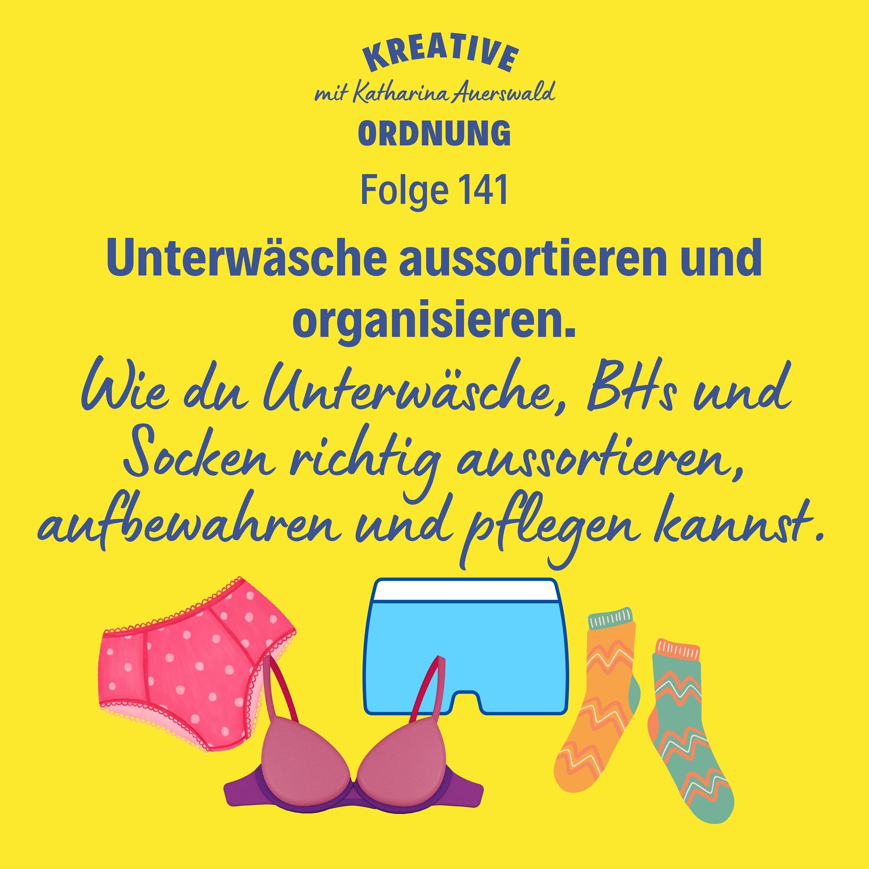 Unterwäsche aussortieren und organisieren (Folge 141)