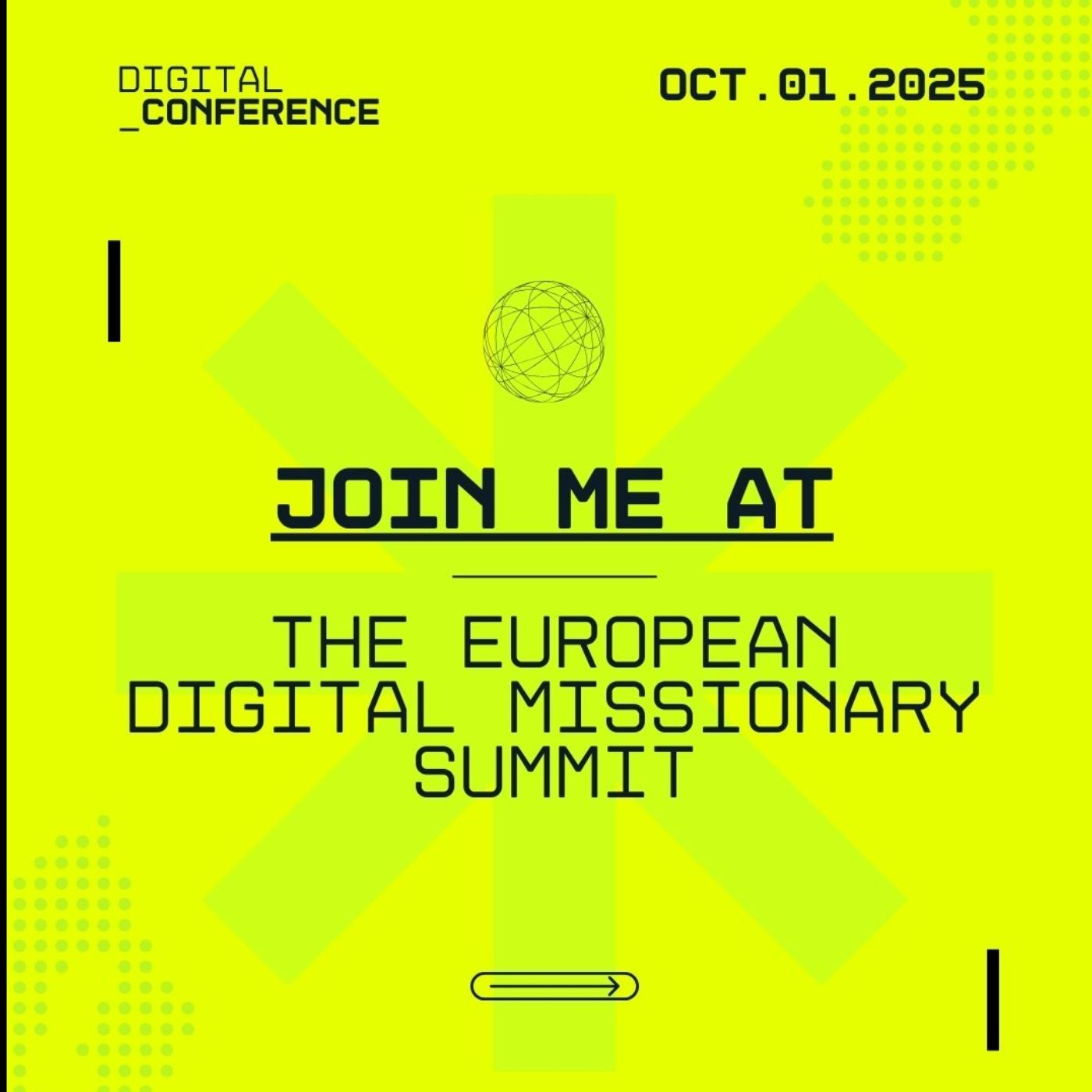 Update: European Digital Missionary Summit am 1. Oktober - kostenlos & online!