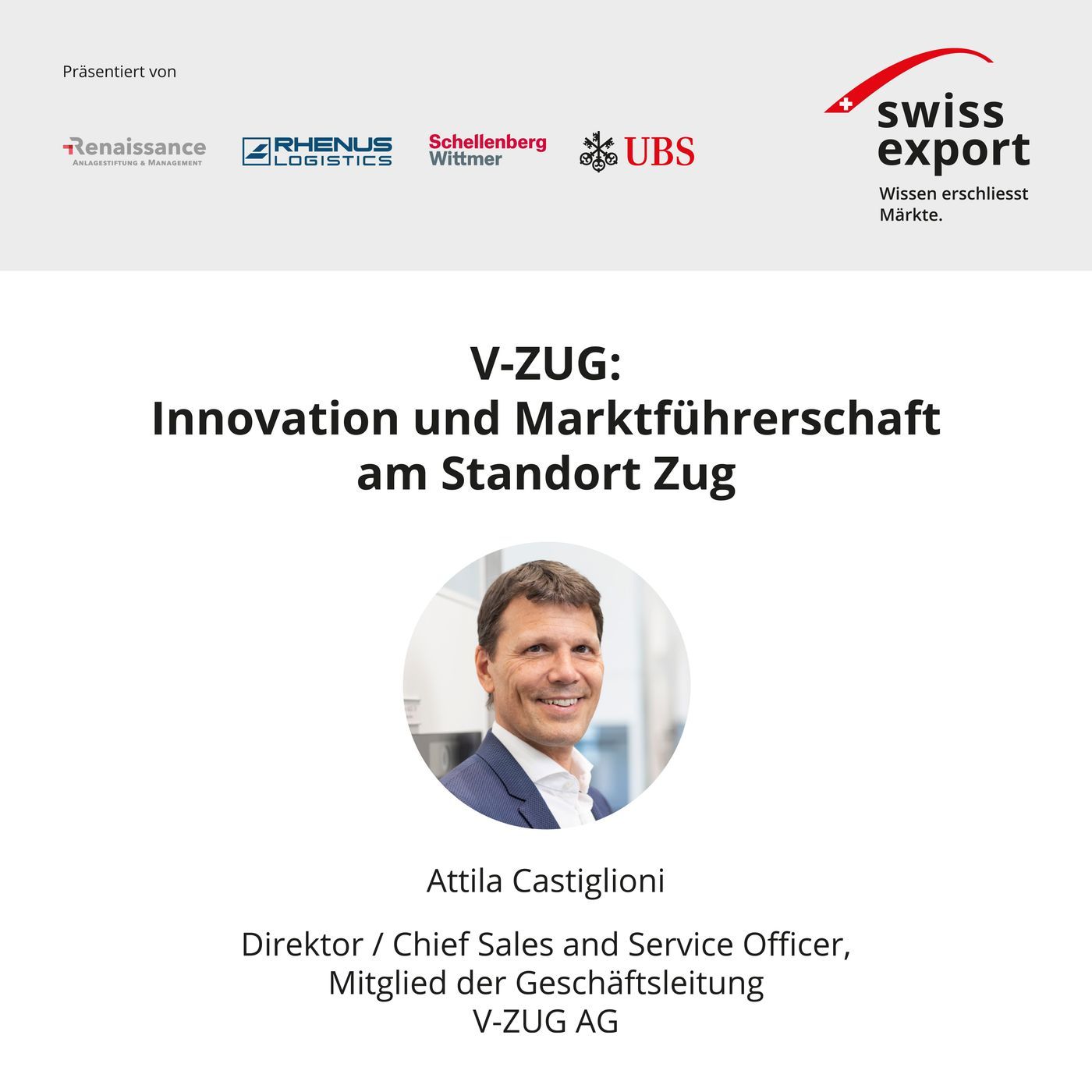 V-Zug: Innovation und Marktführerschaft am Standort Zug