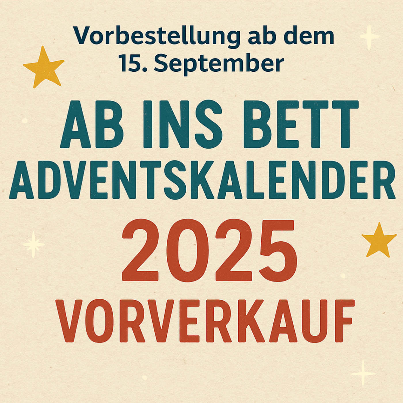 Vorverkauf gestartet: Ab ins Bett Adventskalender 2025
