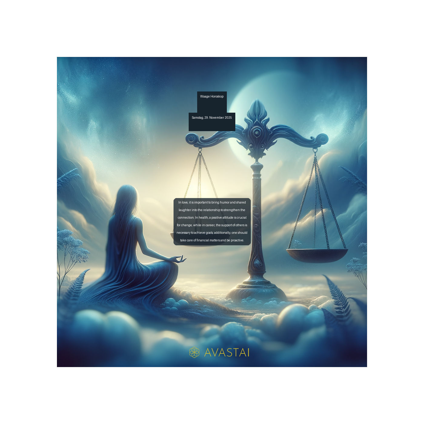 Waage Horoskop für den Samstag, 29. November 2025: