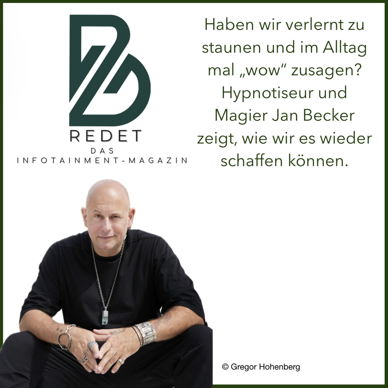 Wann hast Du zuletzt "WOW" gesagt oder gestaunt? Schon länger her? Haben wir das verlernt? Magier Jan Becker hilft uns.