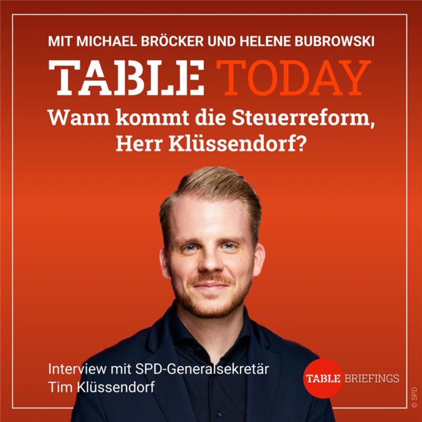 Wann kommt die Steuerreform, Herr Klüssendorf?