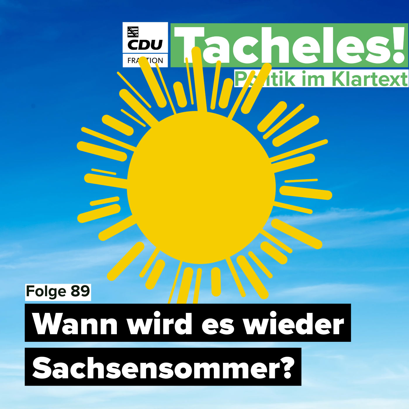 Wann wird es wieder Sachsensommer?