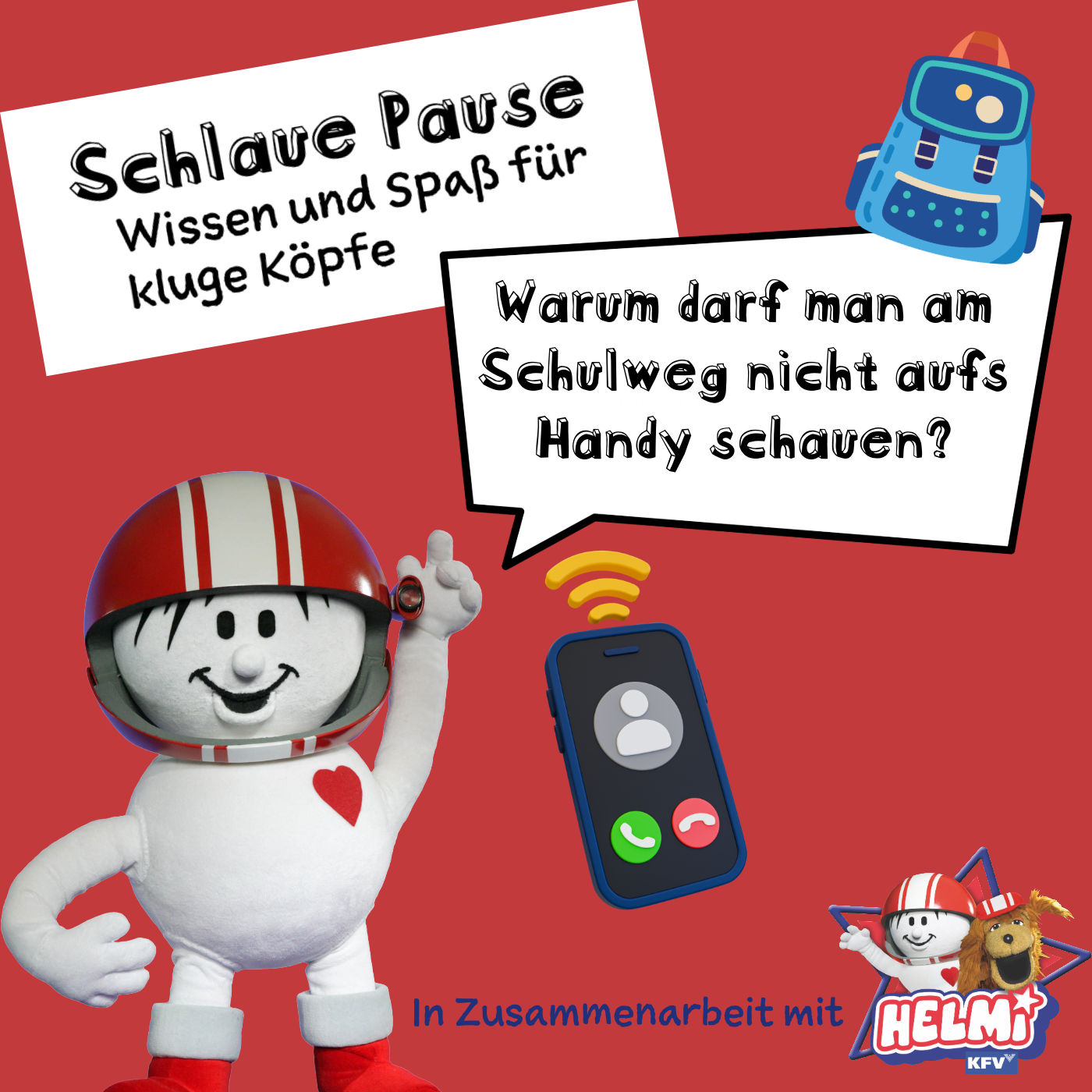 Warum darf man am Schulweg nicht aufs Handy schauen?