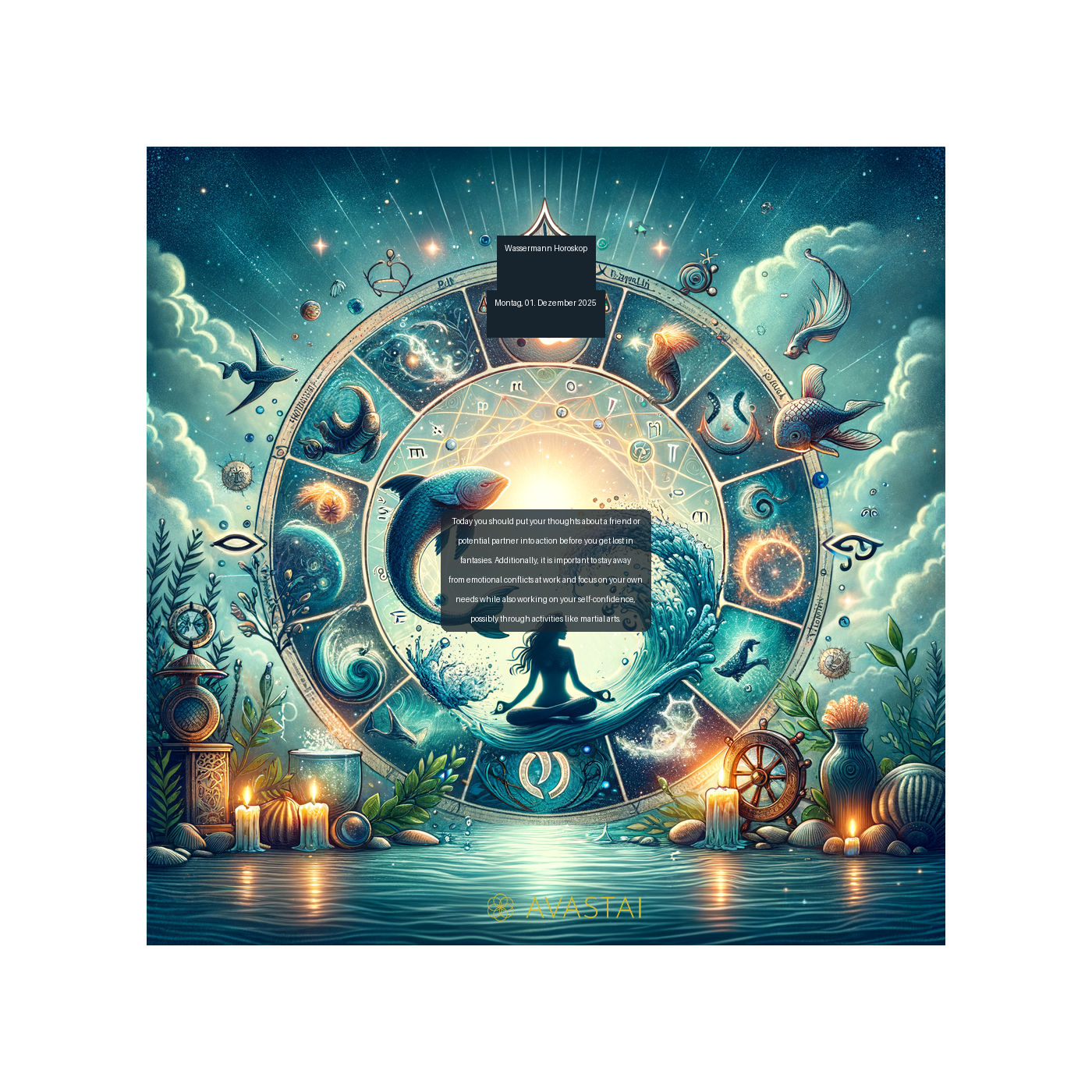 Wassermann Horoskop für den Montag, 01. Dezember 2025: