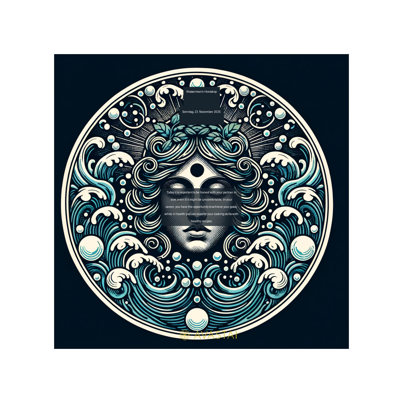Wassermann Horoskop für den Sonntag, 23. November 2025: