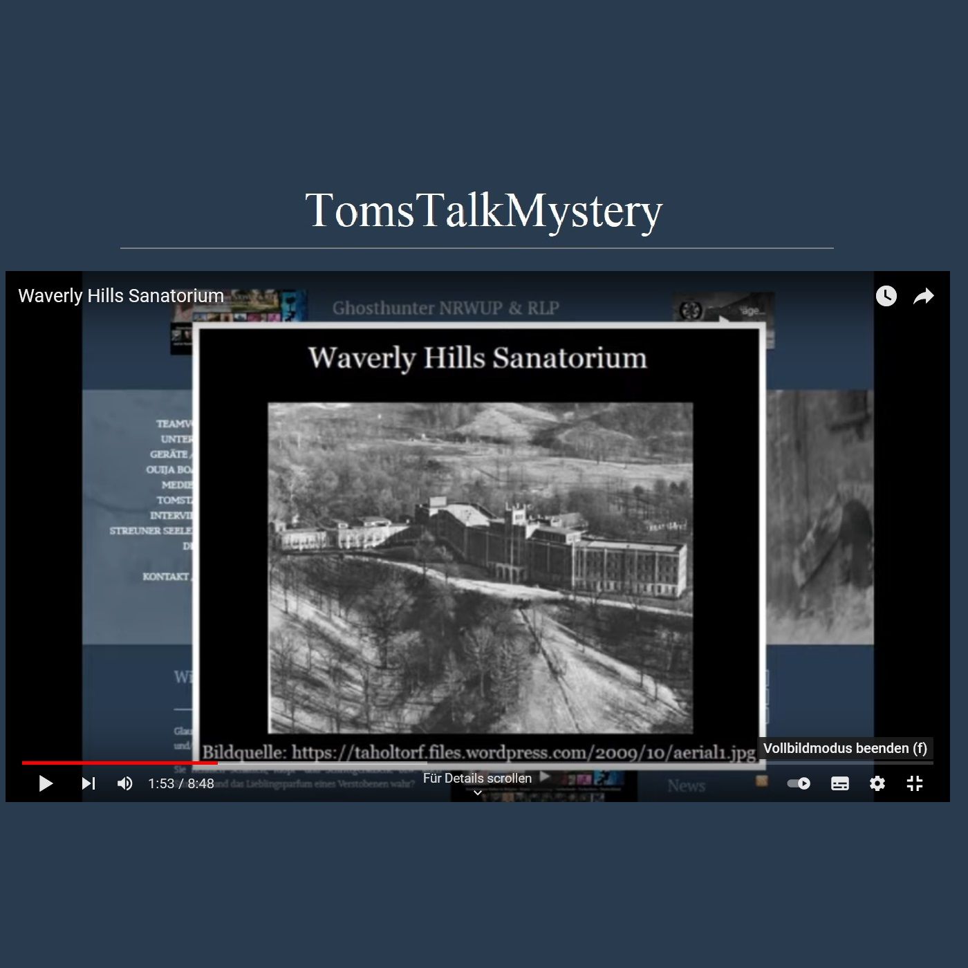 Waverly Hills Sanatorium #Geisterjäger #ghosthunter