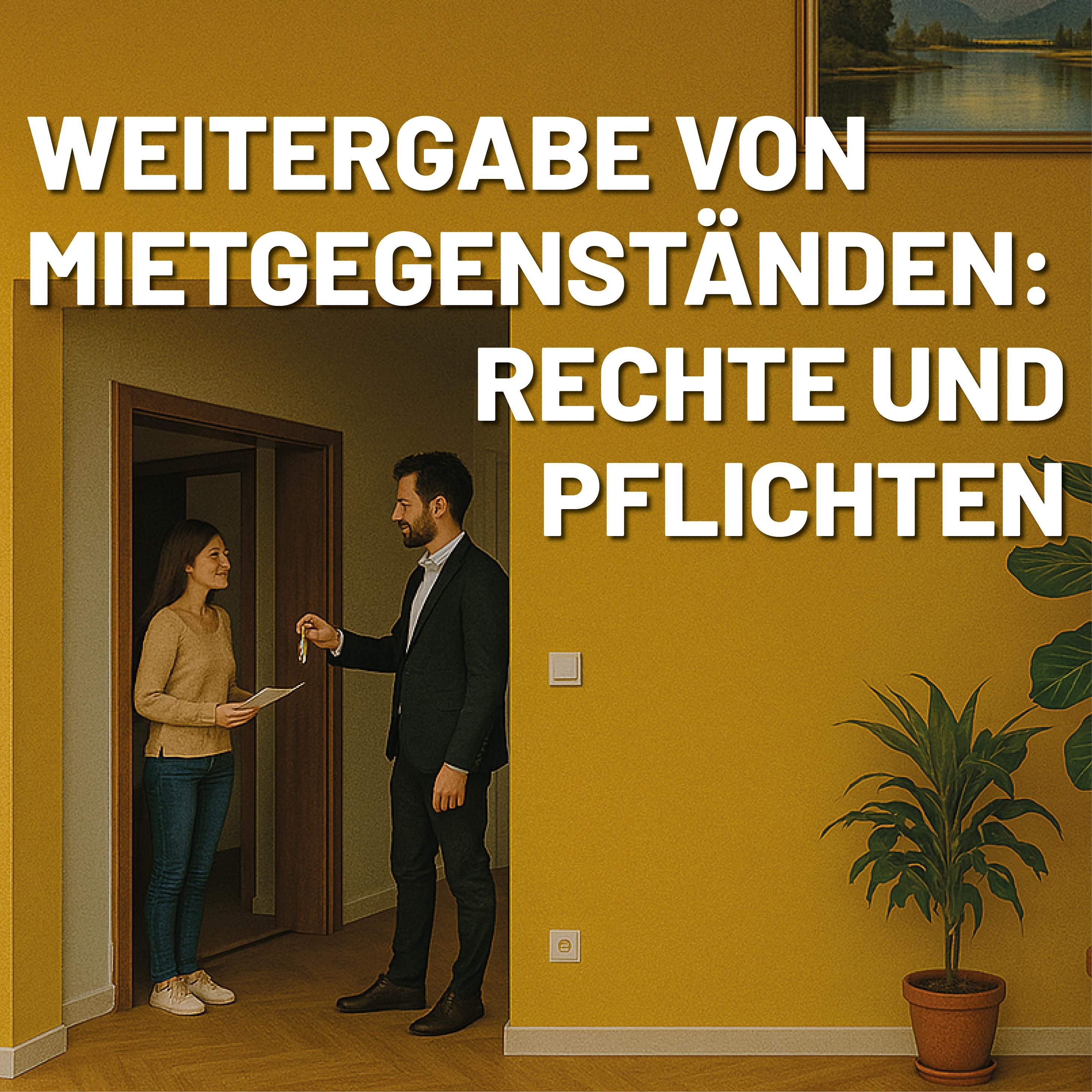 Weitergabe von Mietgegenständen: Rechte und Pflichten