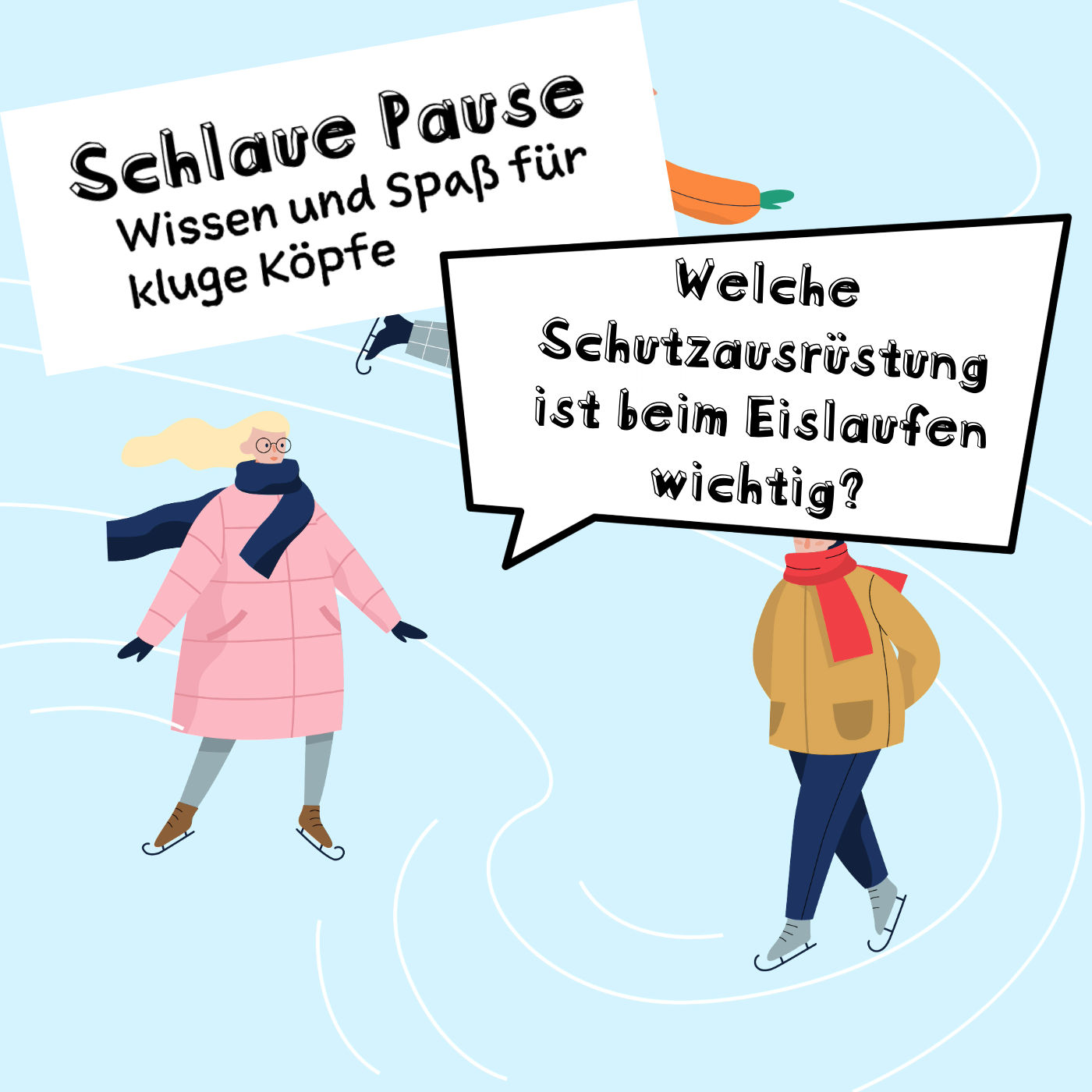 Welche Schutzausrüstung ist beim Eislaufen wichtig?