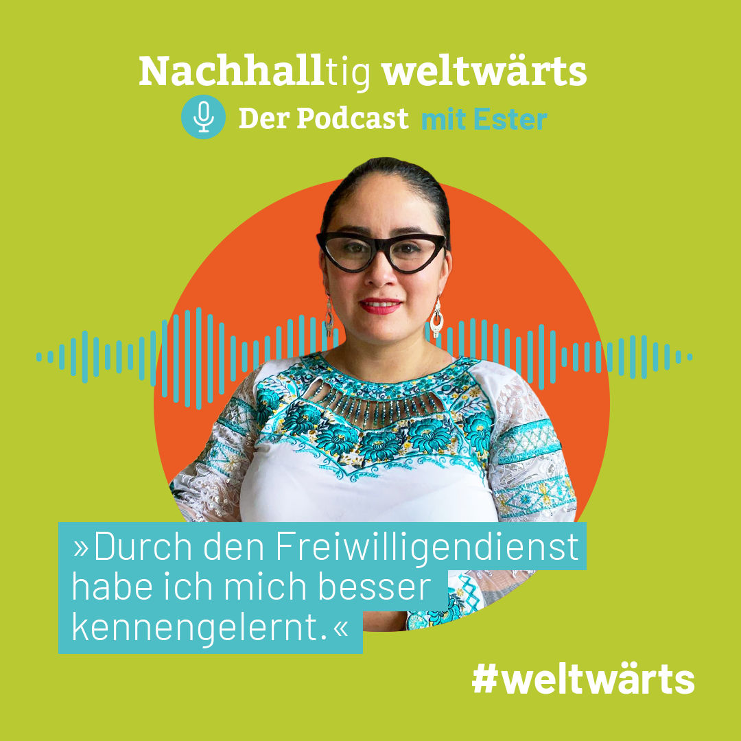 weltwärts in Deutschland? Ester aus Ecuador engagiert sich seit ihrer Rückkehr in einem Frauenkollektiv.