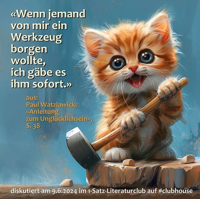 «Wenn jemand von mir ein Werkzeug borgen wollte, ich gäbe es ihm sofort.»