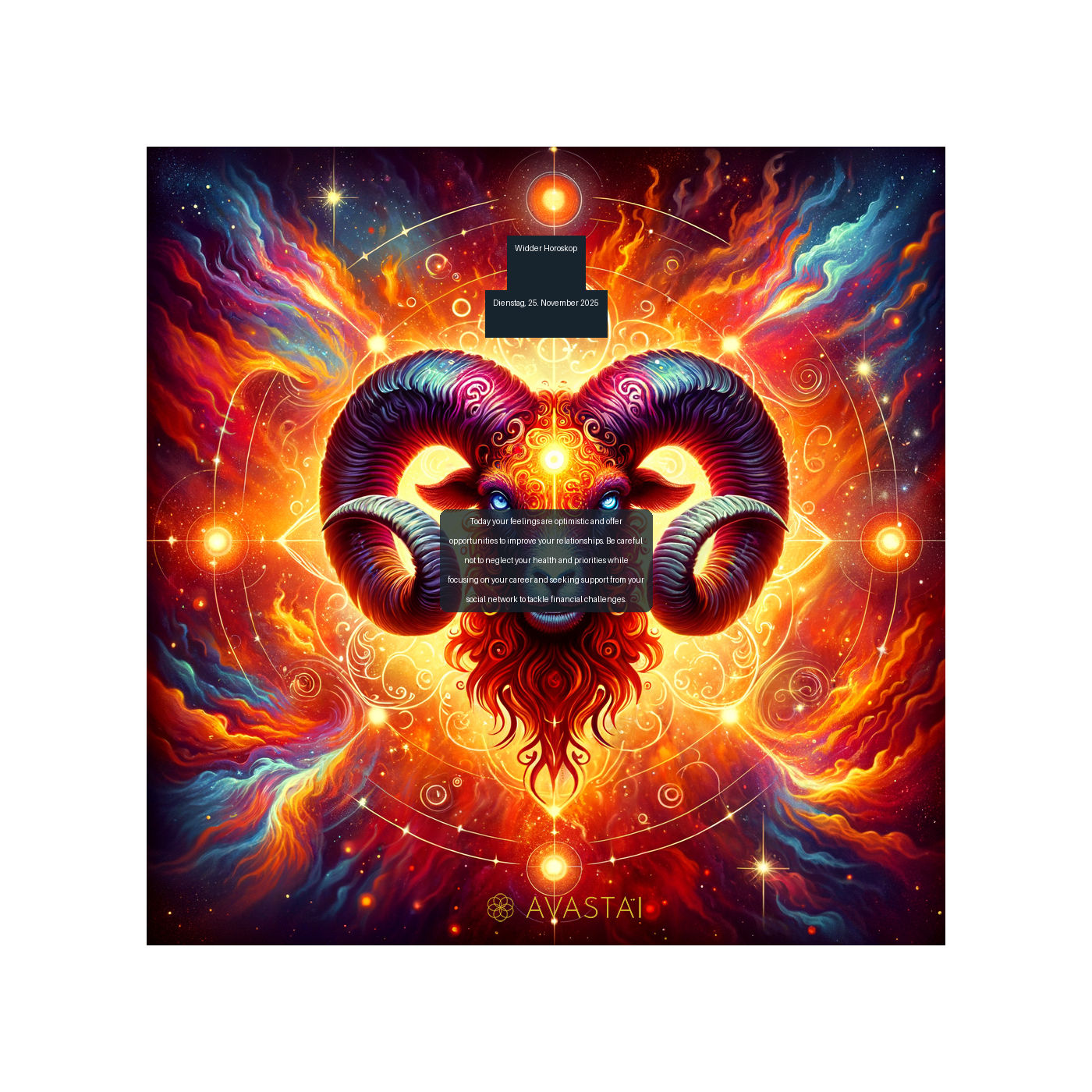 Widder Horoskop für den Dienstag, 25. November 2025: