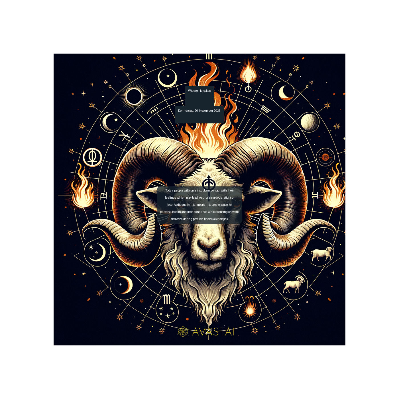 Widder Horoskop für den Donnerstag, 20. November 2025: