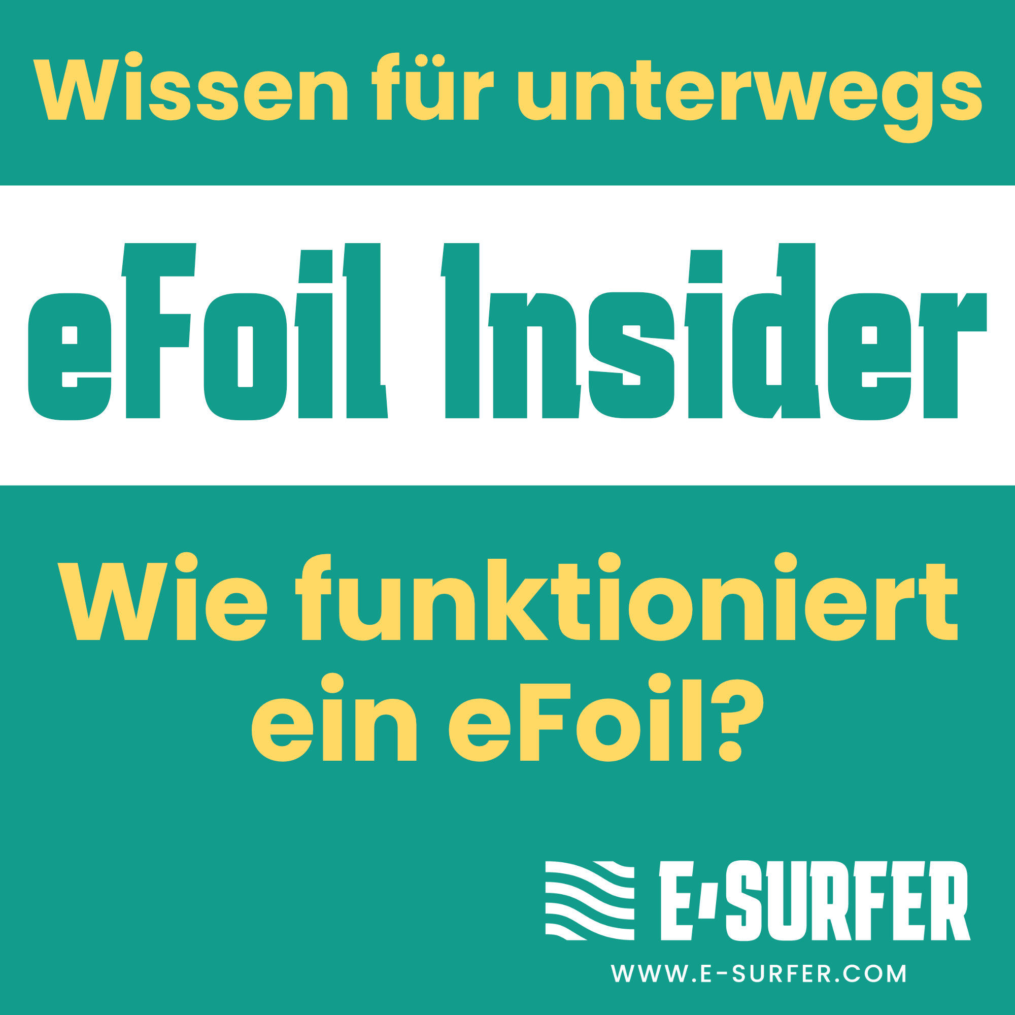 Wie funktioniert ein eFoil?