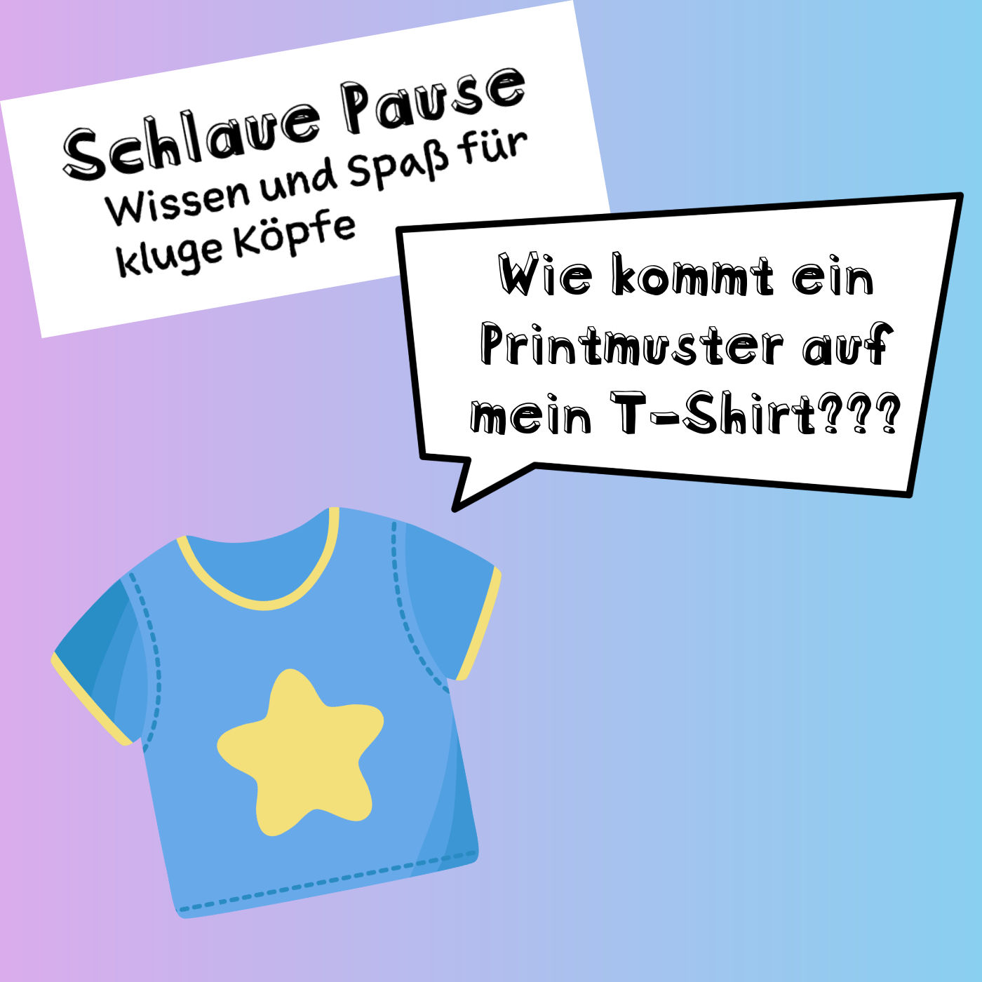 Wie kommt das Printmuster auf mein T-Shirt?